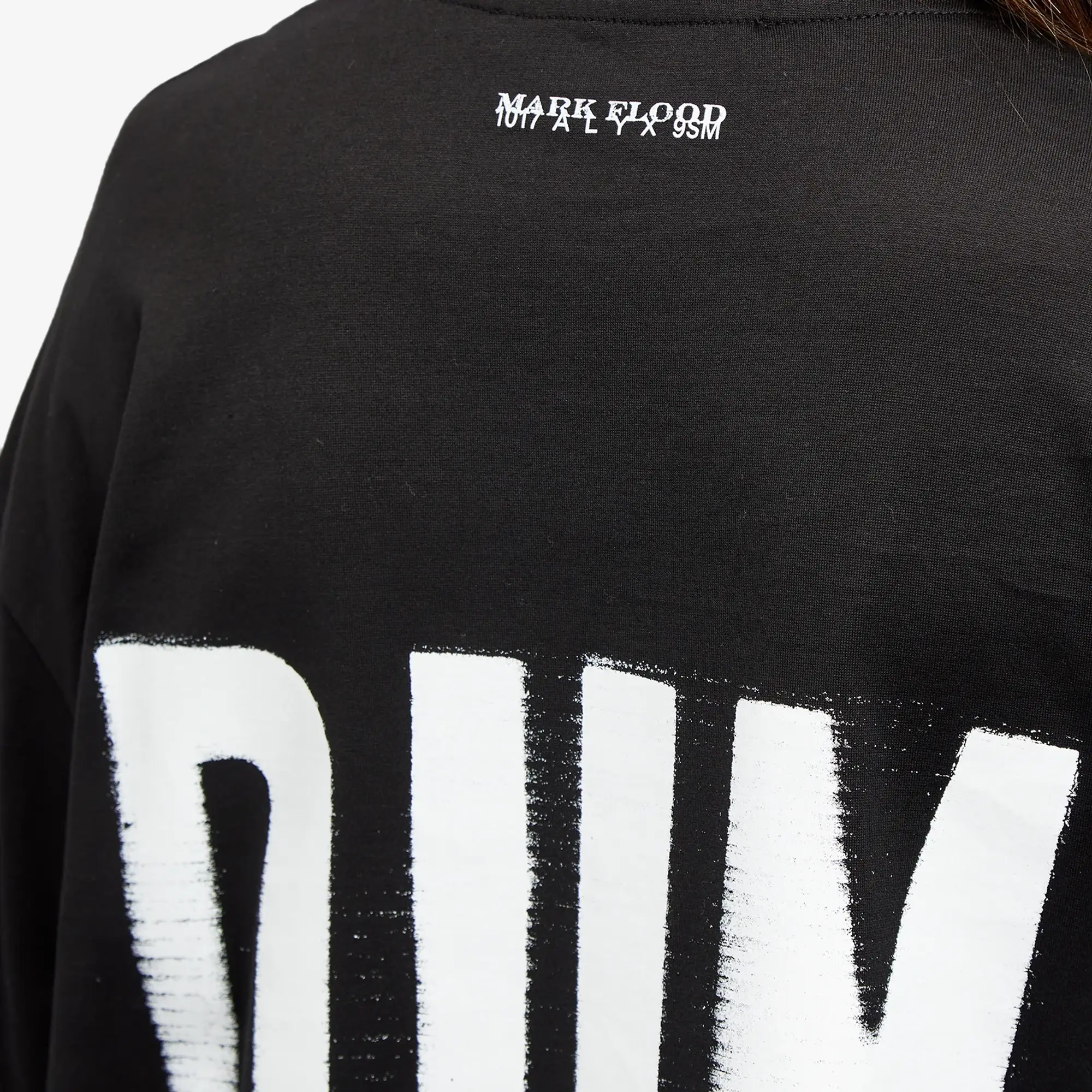 1017 ALYX 9SM Women's Double Sleeve Mark Flood T-Shirt Black/Silver