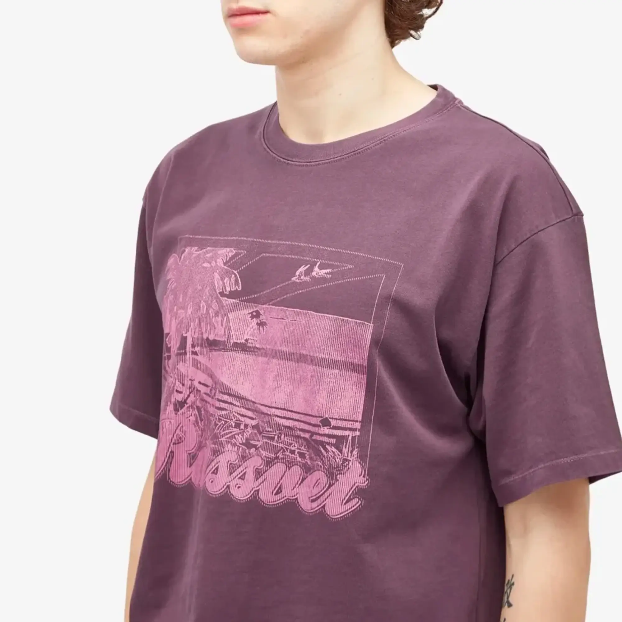 RASSVET Men's Miami T-Shirt Burgundy