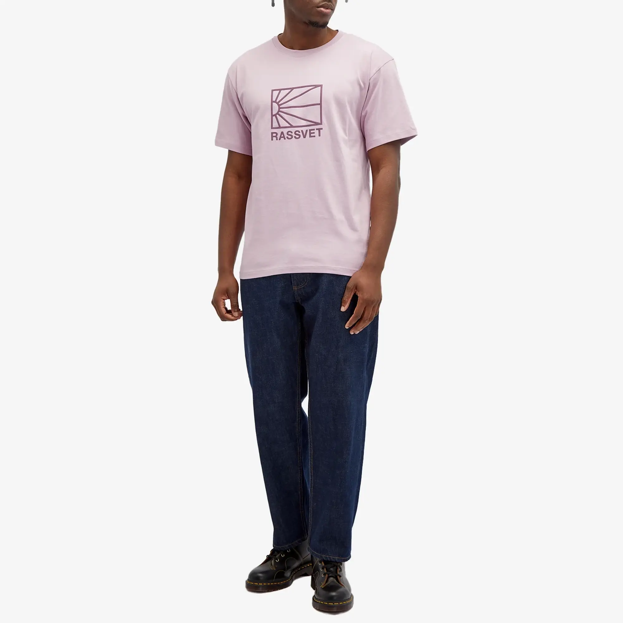 RASSVET Men's Big Logo T-Shirt Pink
