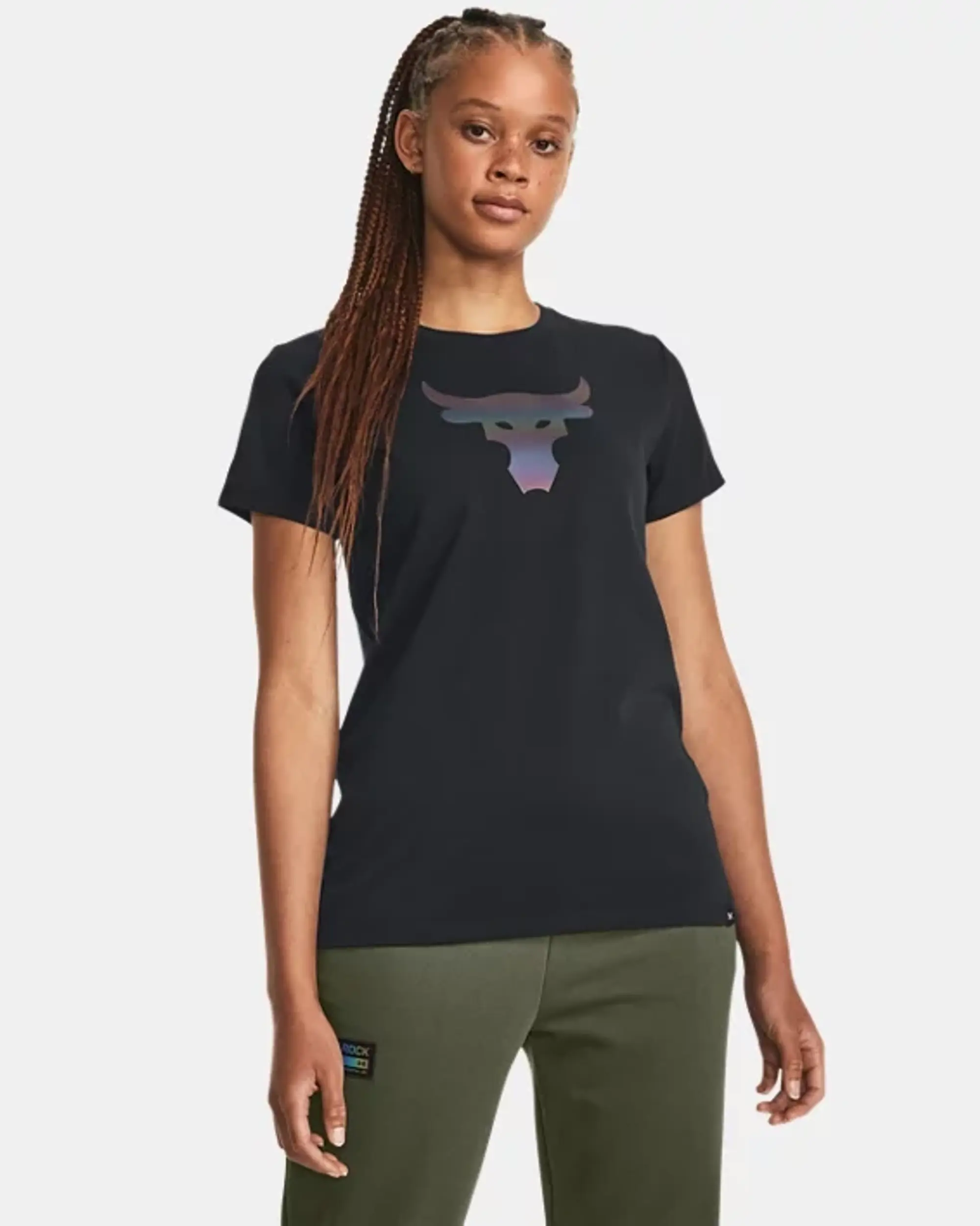 Under Armour Armour Pjt Rck Nght Shft Ss Hw Q4 Gym Top Womens - Black