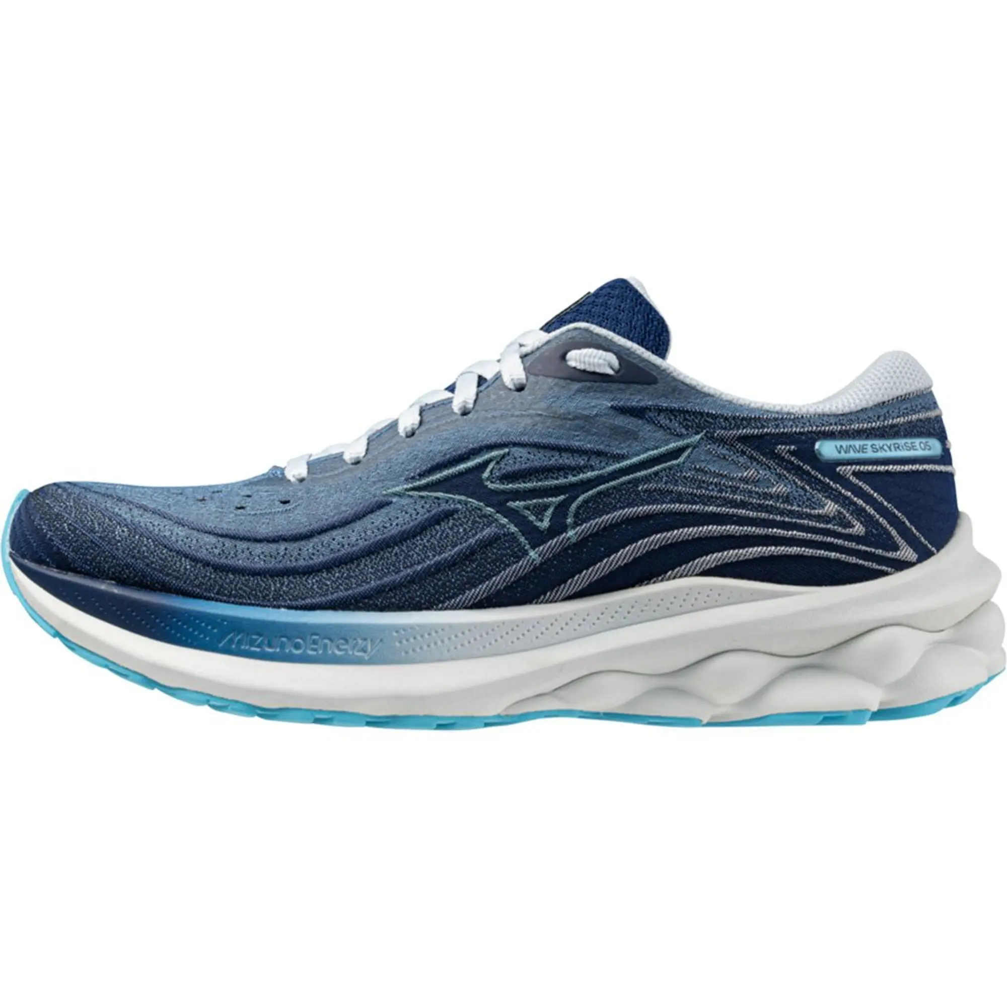Sneakers Mizuno Wave Skyrise 5 Parisian Blue/ River Blue/ Estat Eur 38.5