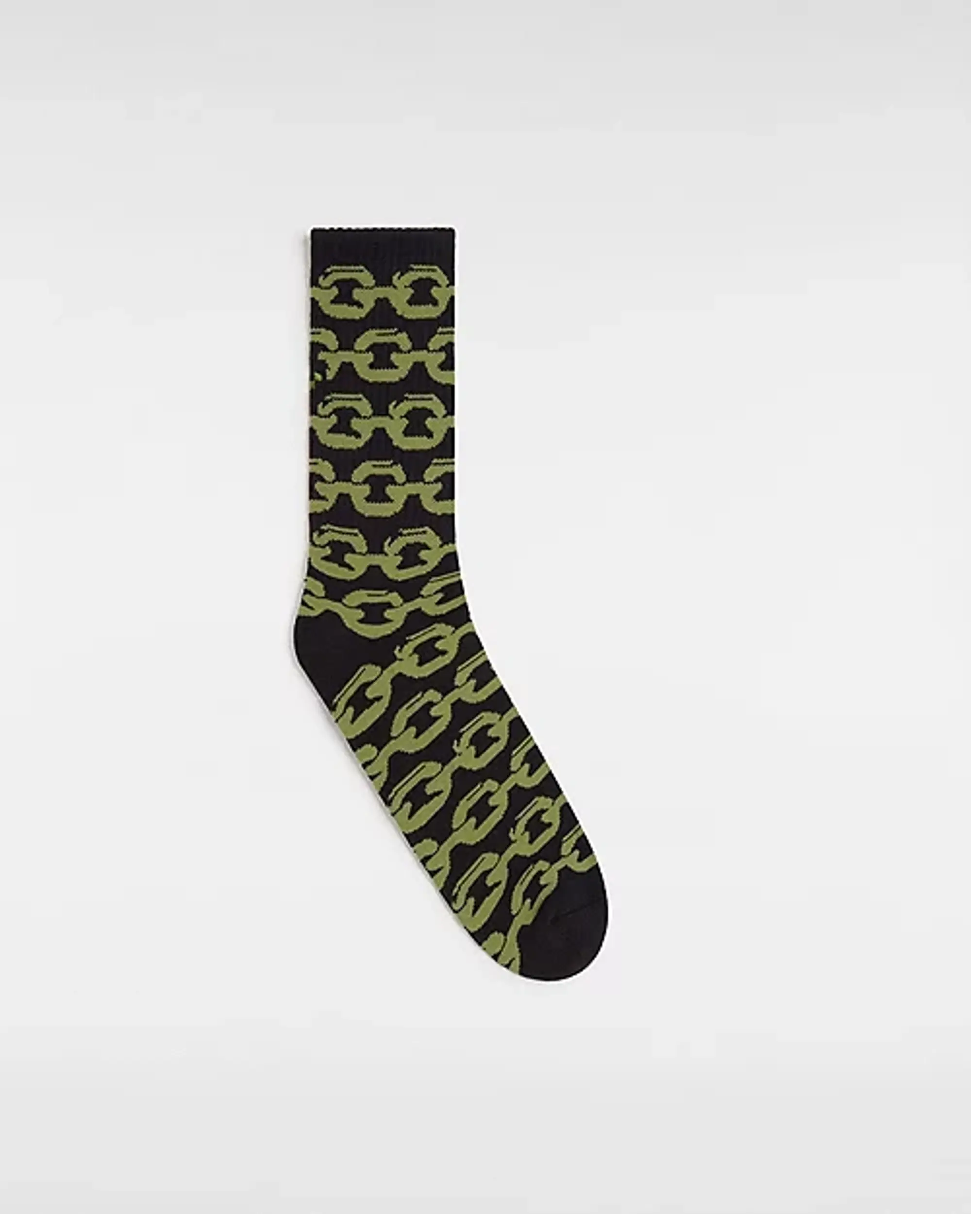 Vans Skate Chain Crew Socks (1 Pair) (Black) Men Black