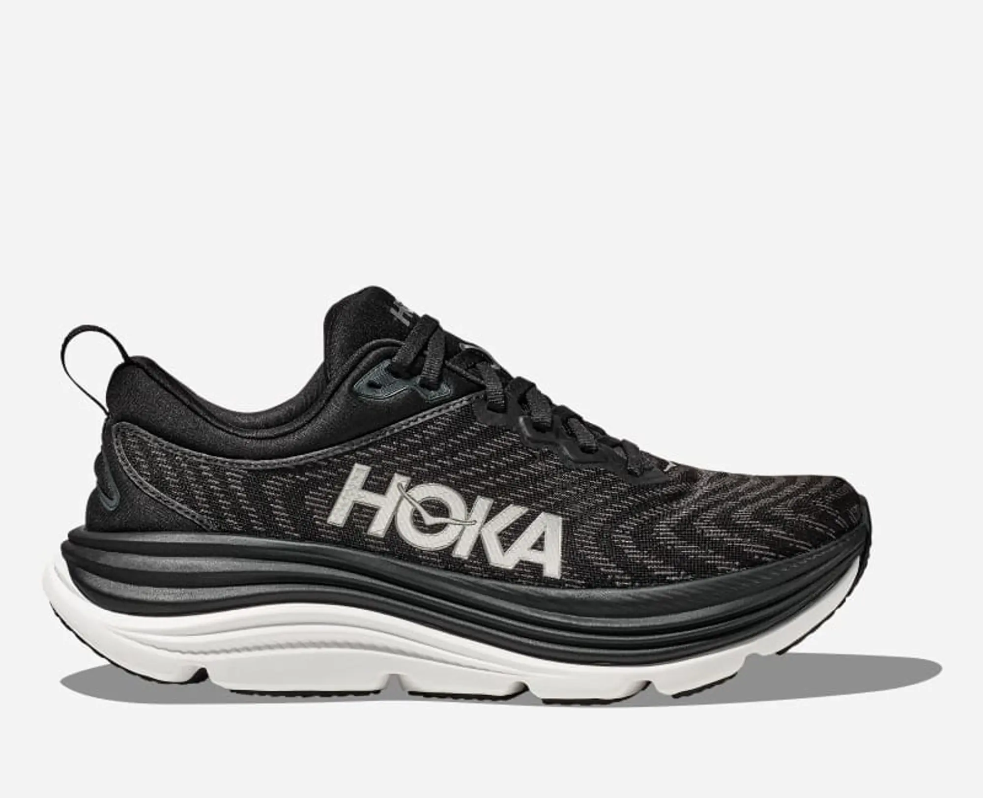 Hoka One One HOKA Men's Gaviota 5 Road Running Shoes in Black/White