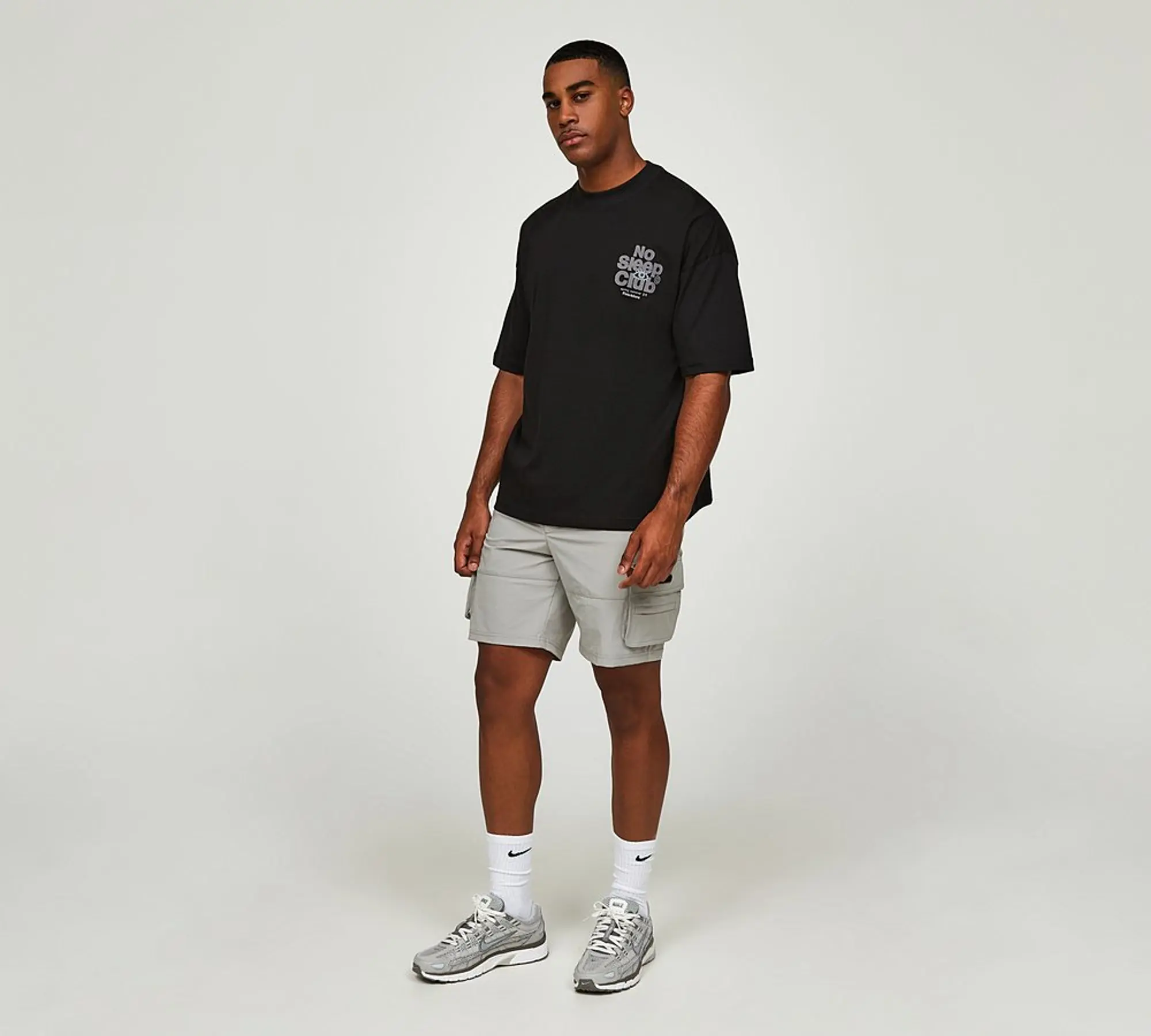 Faded Store No Sleep Club T-Shirt - Black - Size 2XL - Black