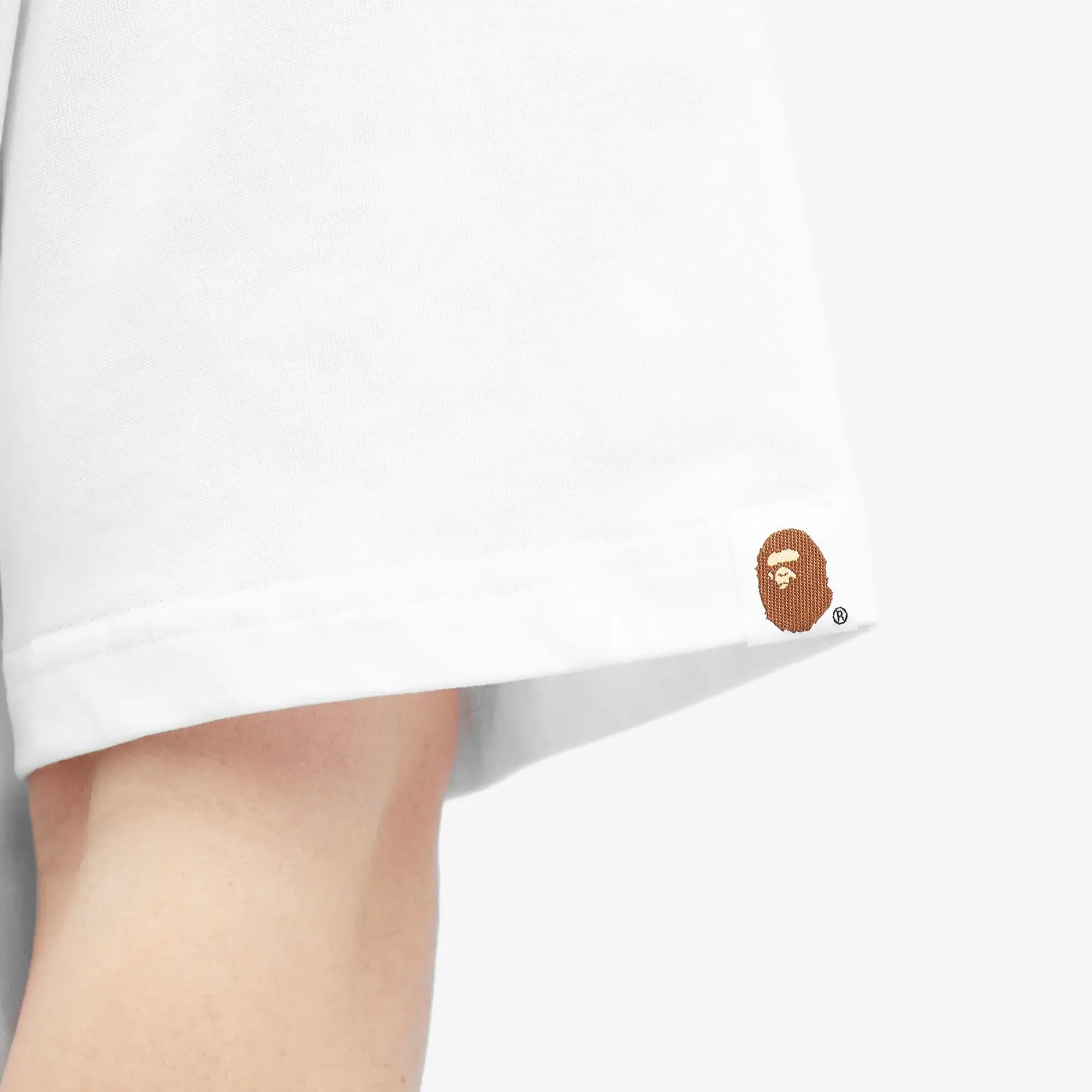A Bathing Ape Men's Rhinestone College T-Shirt White