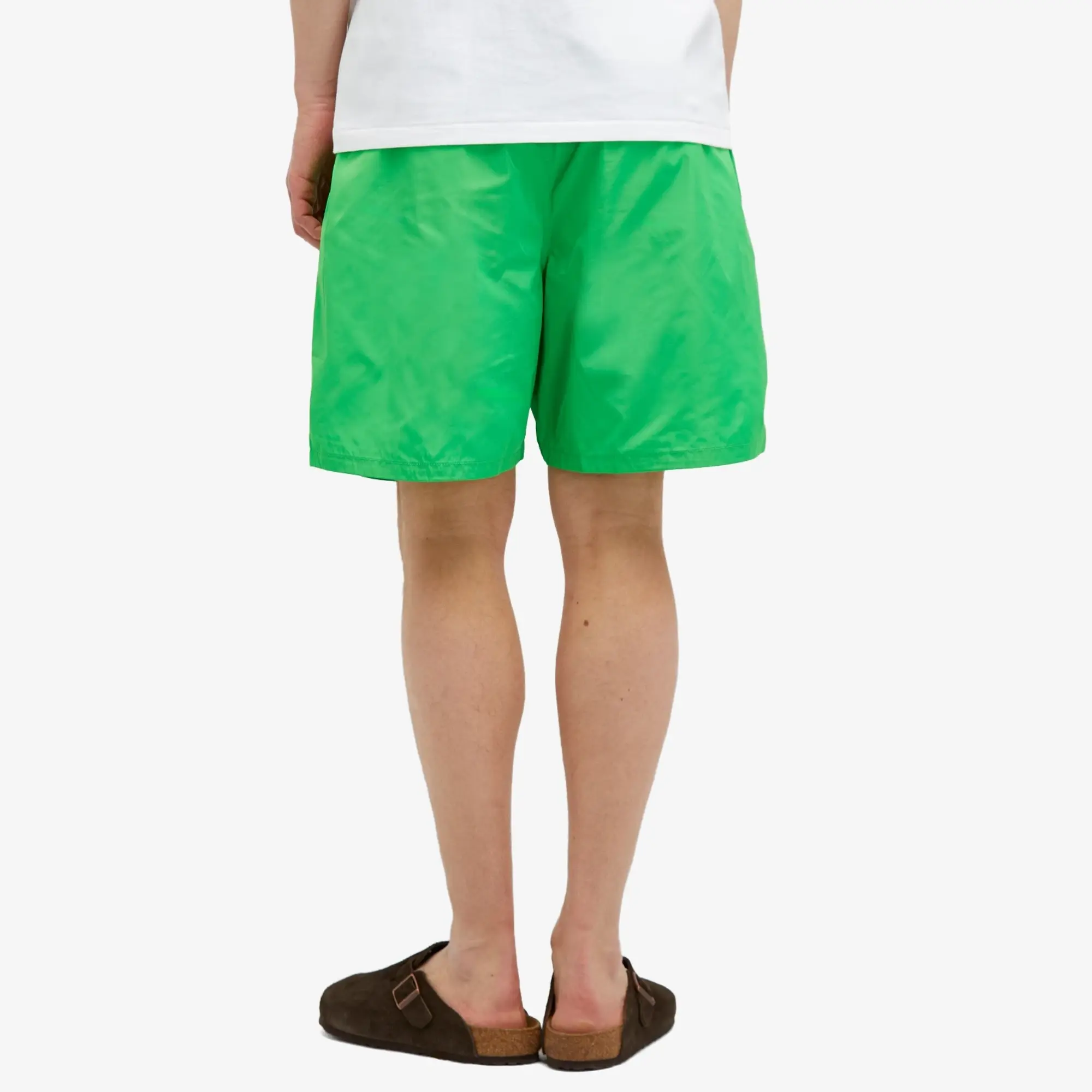 A Bathing Ape Men's Ape Head Nylon Beach Short Green