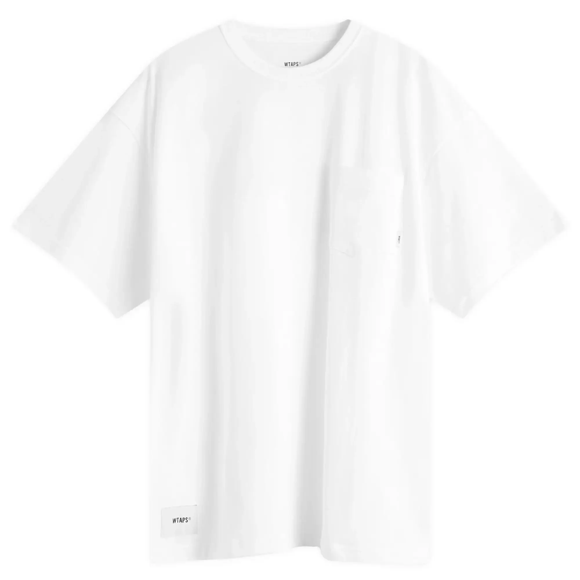 WTAPS Men's 24 Back Print Pocket T-Shirt White