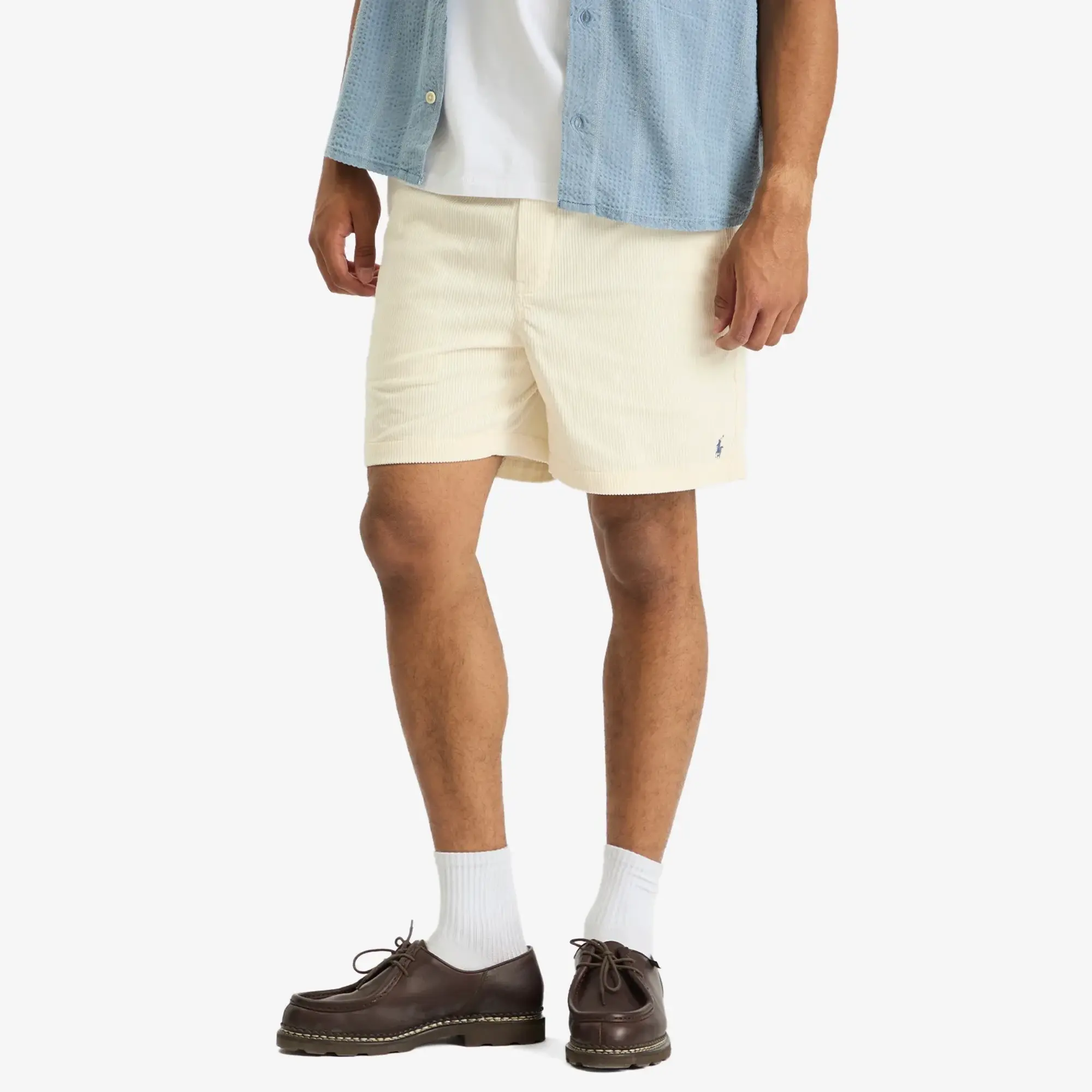 Polo Ralph Lauren Men's Cord Prepster Shorts White