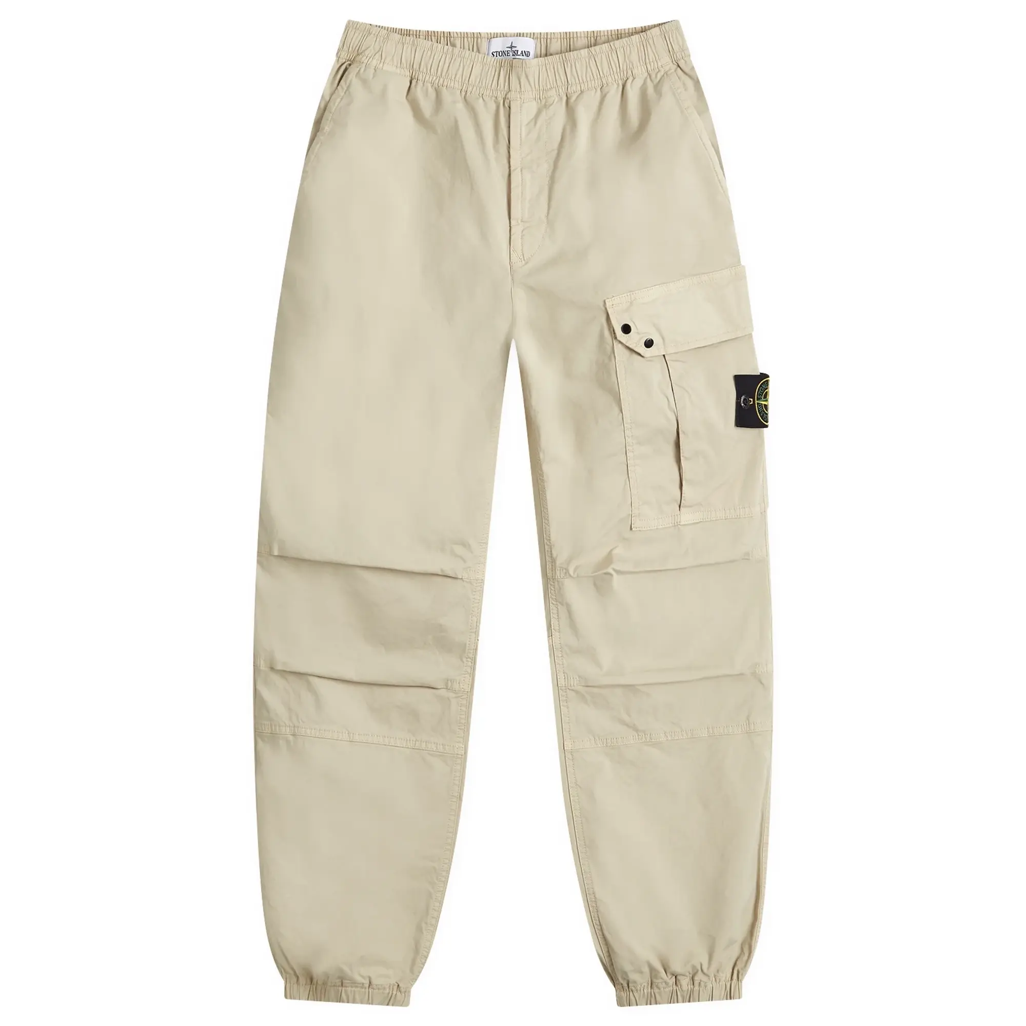 Stone Island Men's Twill Stretch-TC Loose Cargo Pants Plaster