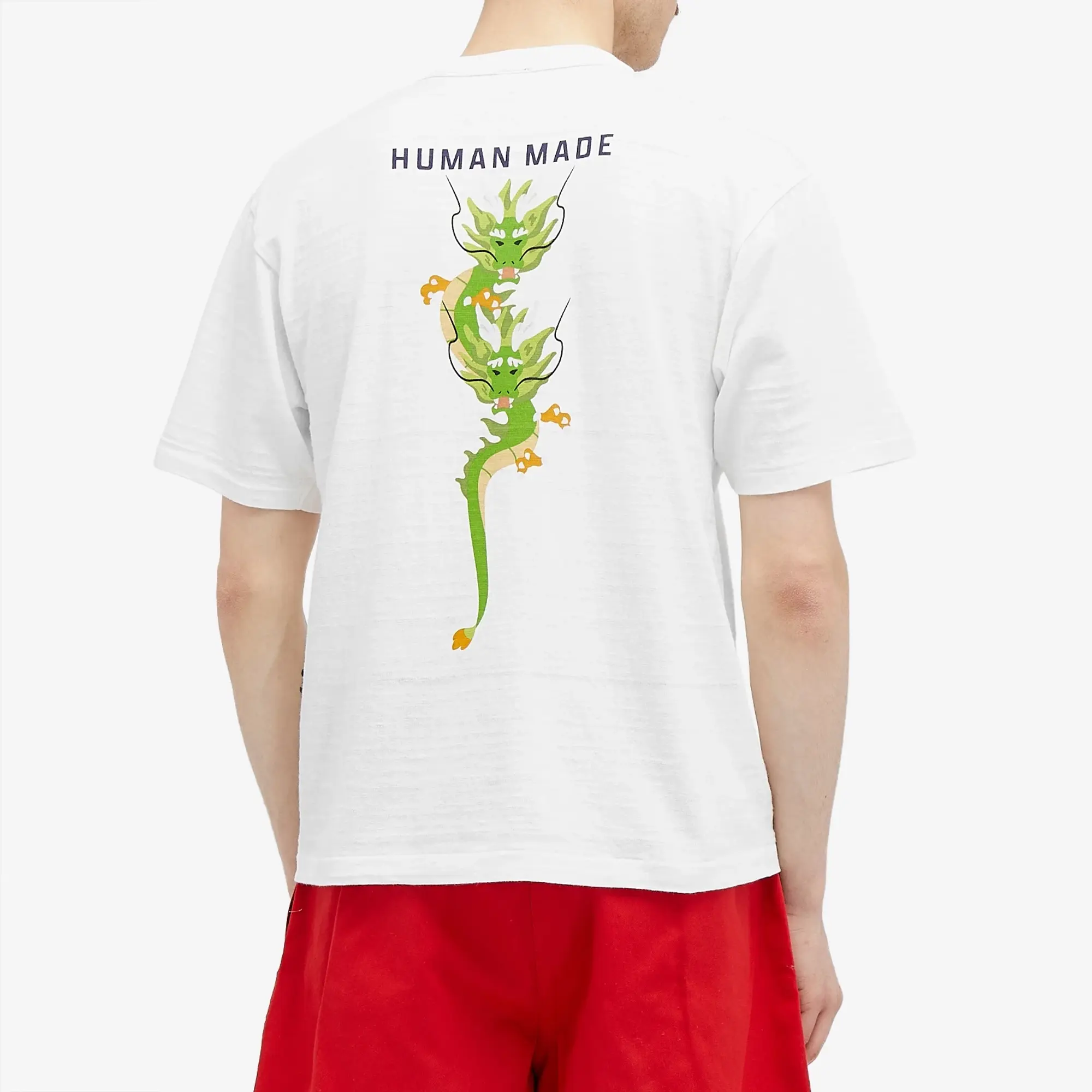 Human Made Men's Dragon Back Print T-Shirt White