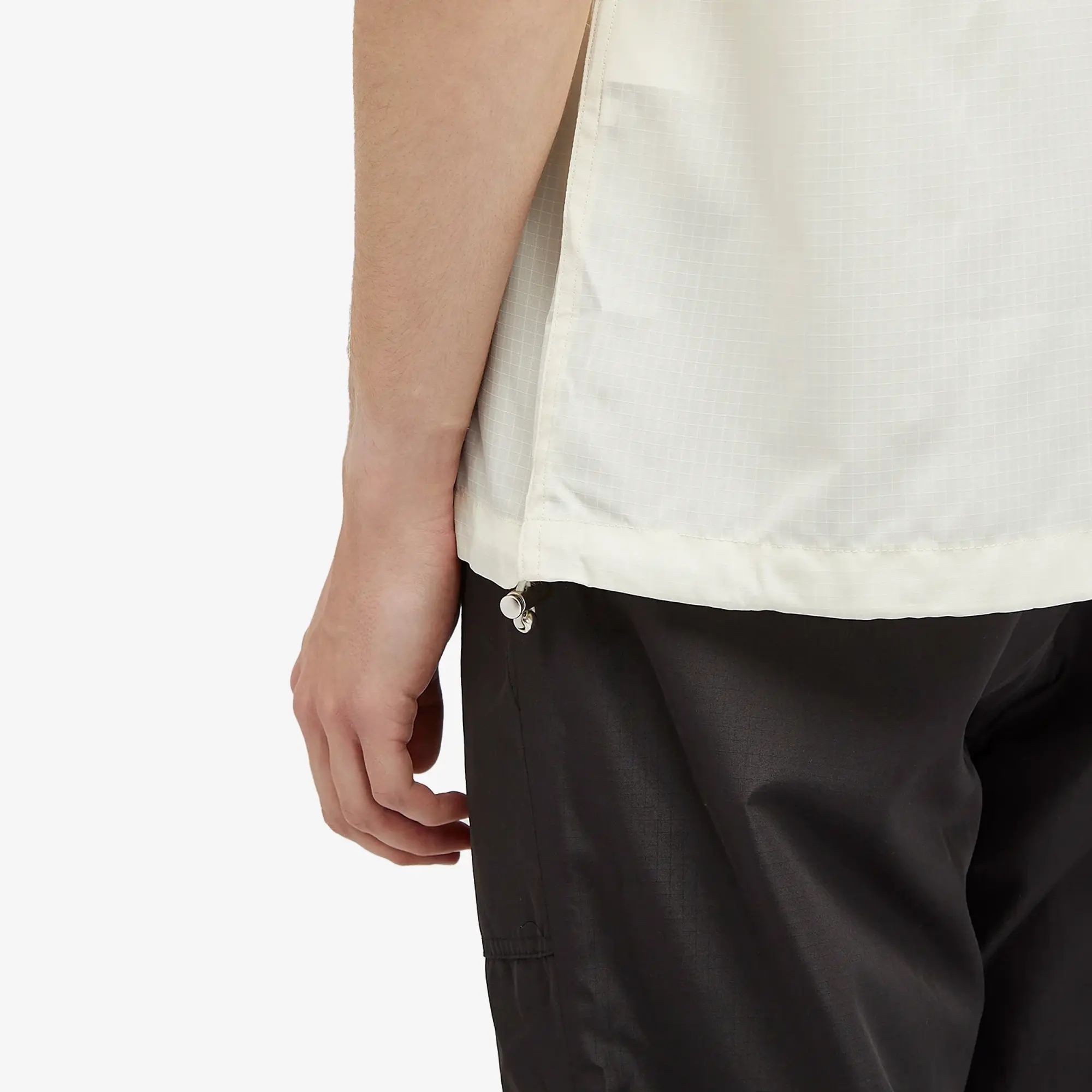 Taion Men's Military Half Sleeve T-Shirt Off White