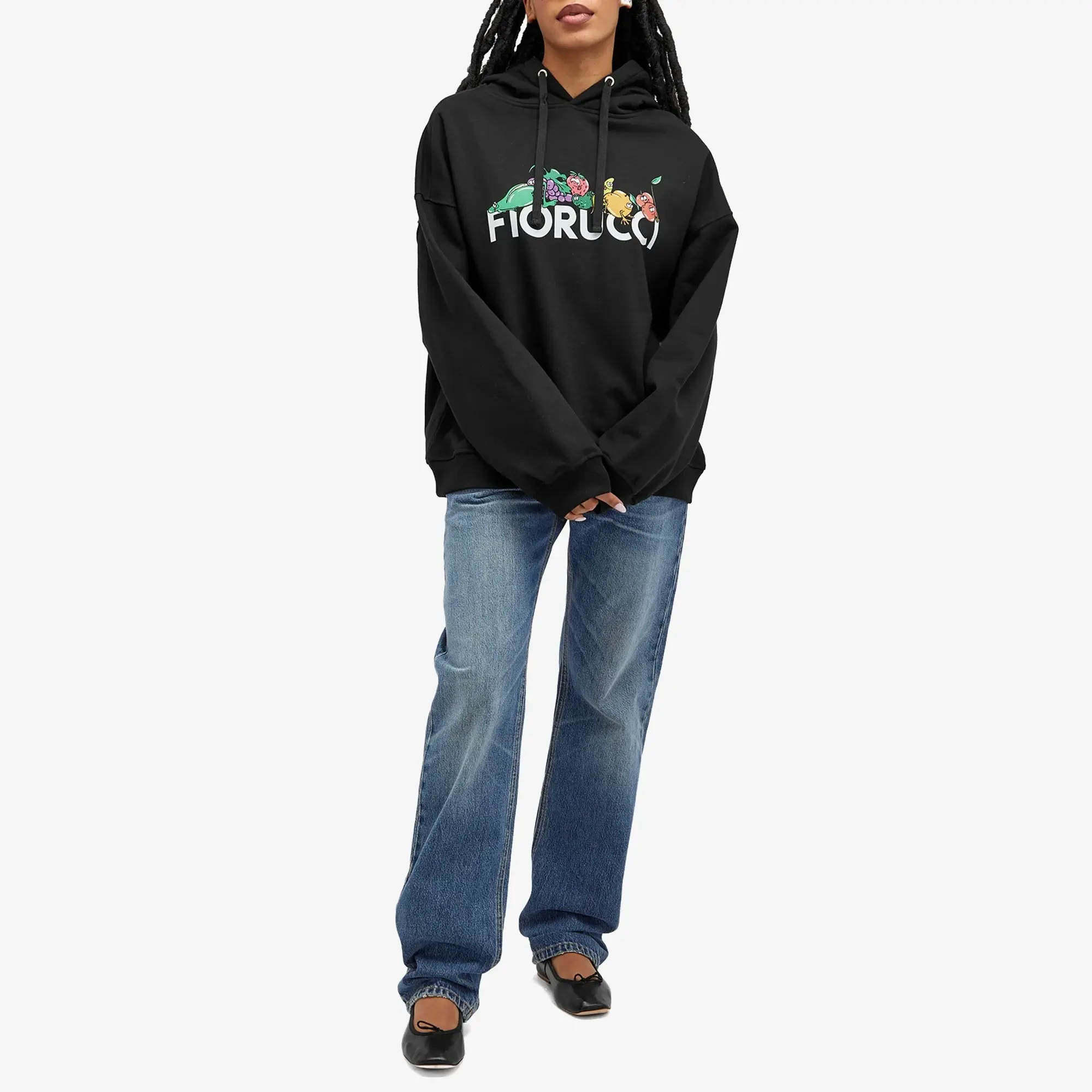 Fiorucci Women's Fruit Print Hoodie Black
