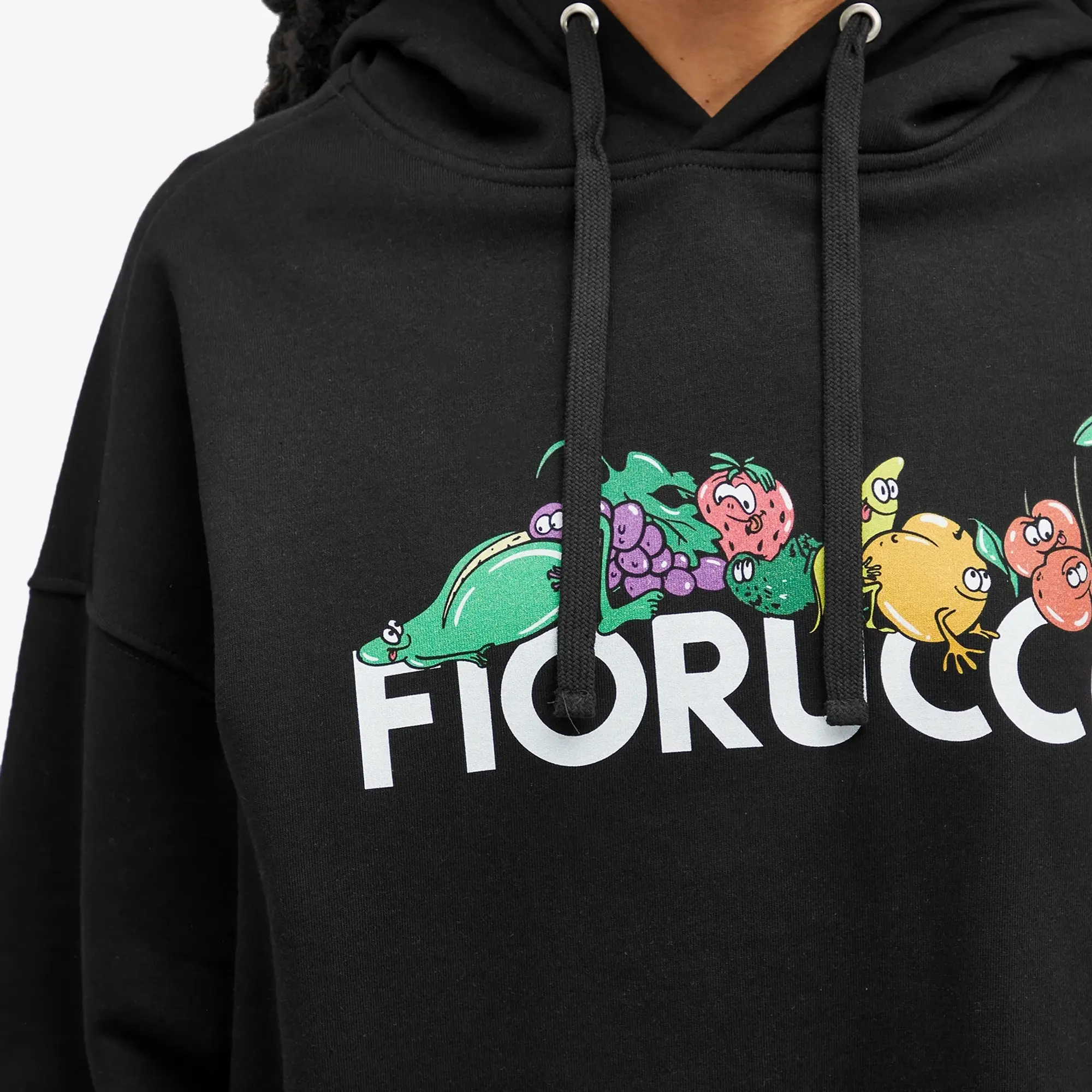 Fiorucci Women's Fruit Print Hoodie Black