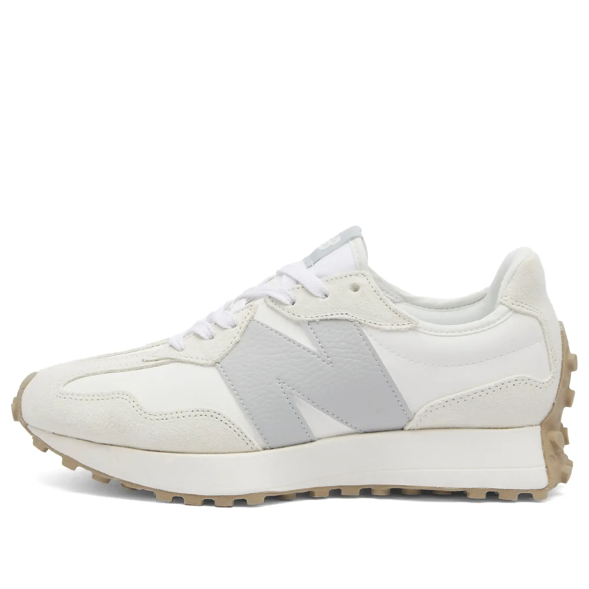 New Balance 327 trainers in white & grey