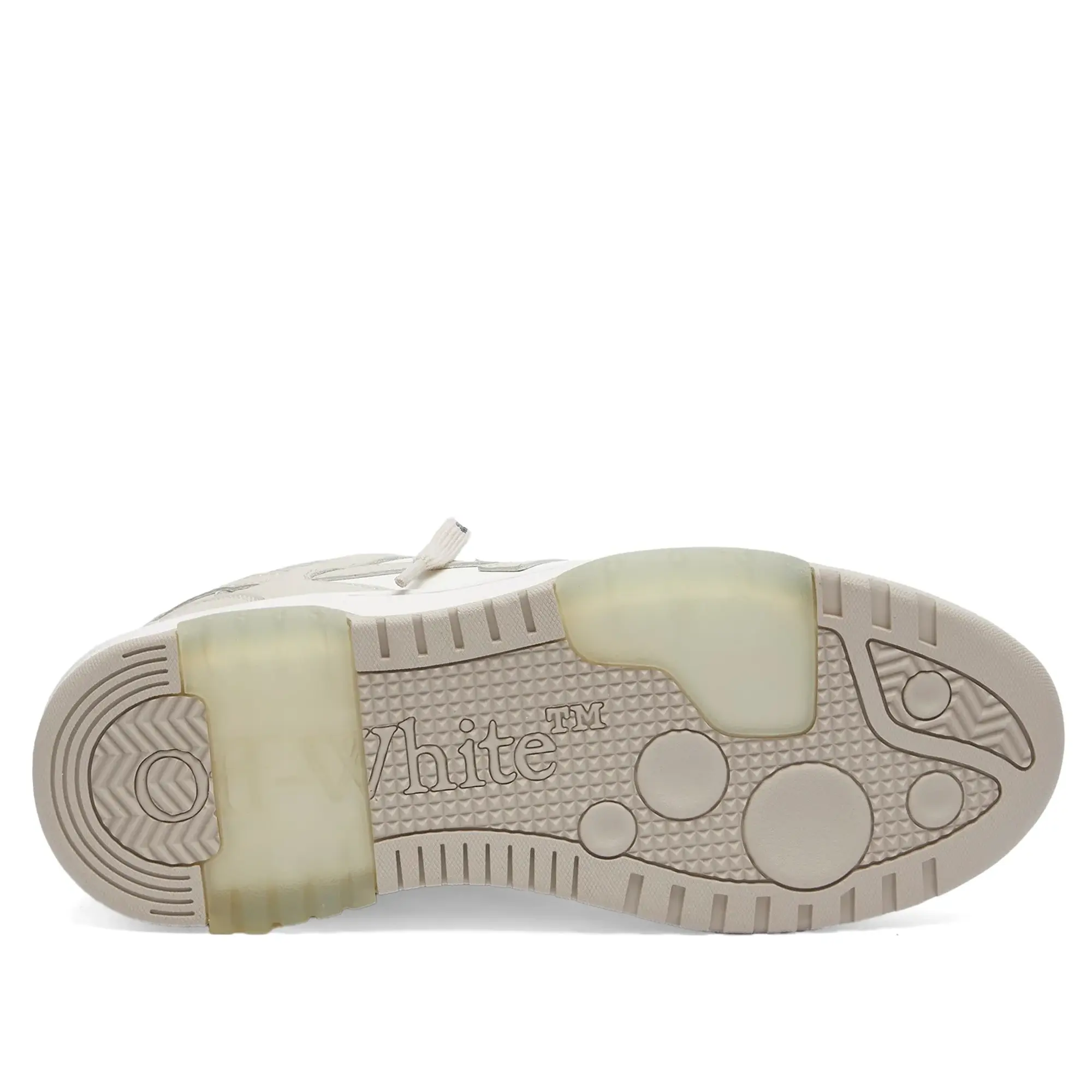 Off-White Women's Out Off Office Calf Leather Sneakers Beige