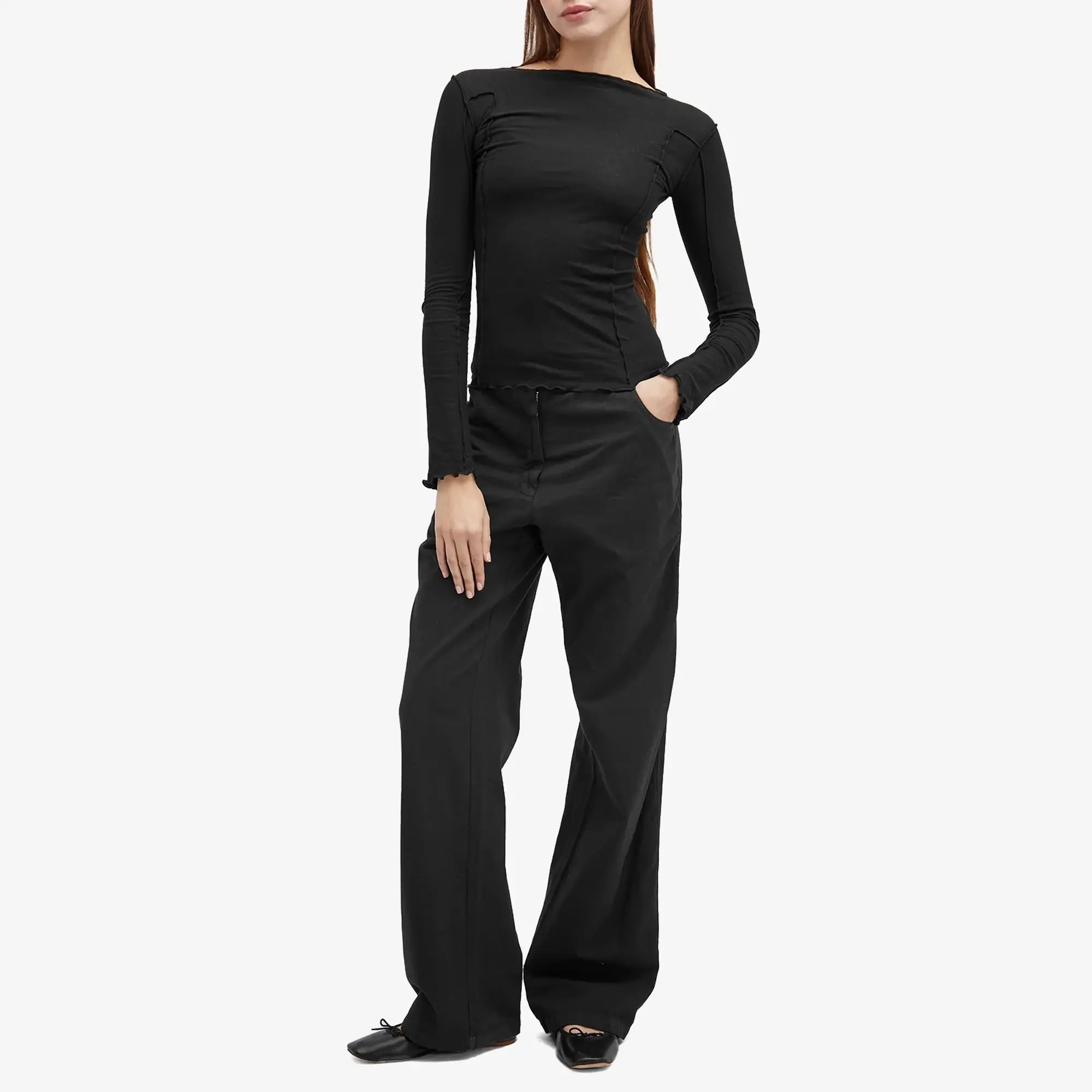 Asics Baserange Women's Long Sleeve Omato T-Shirt Black