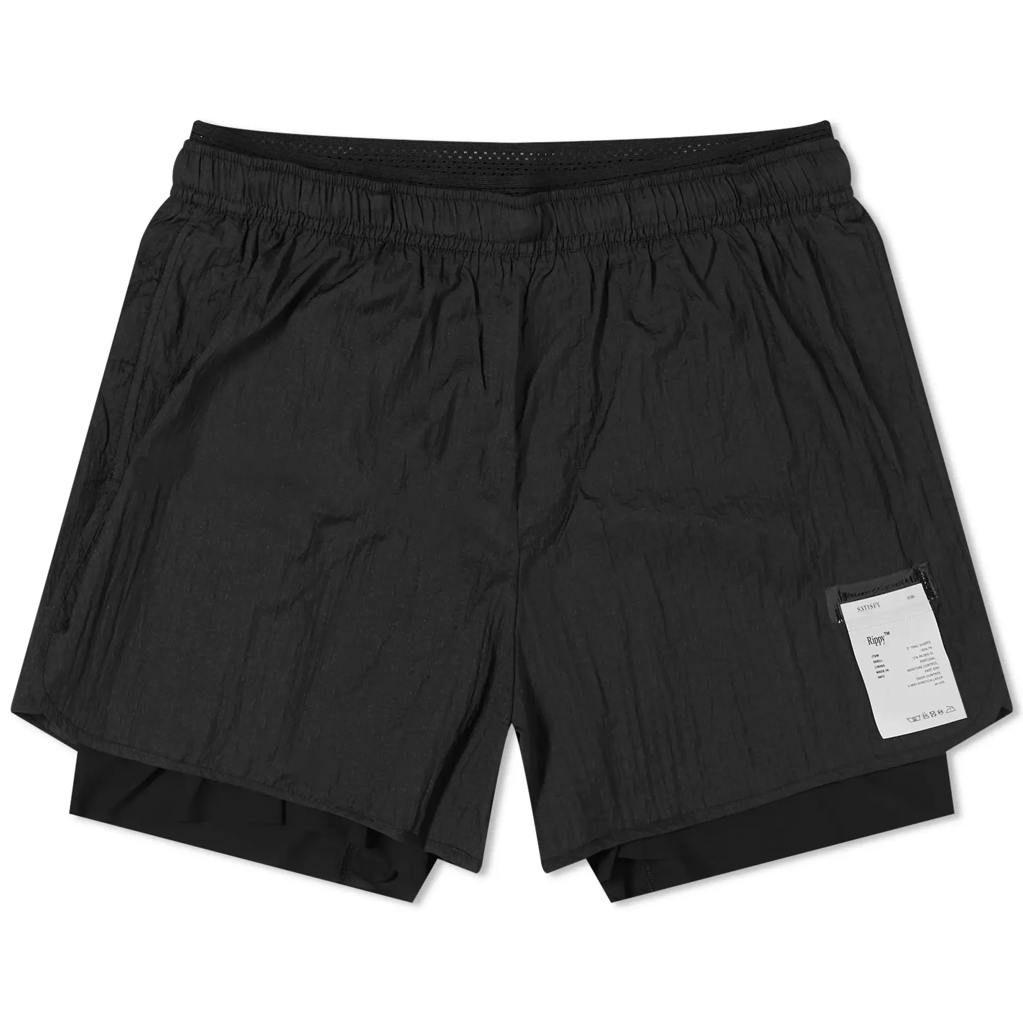 Quick Satisfy Men's Rippy 3 Trail Shorts Black
