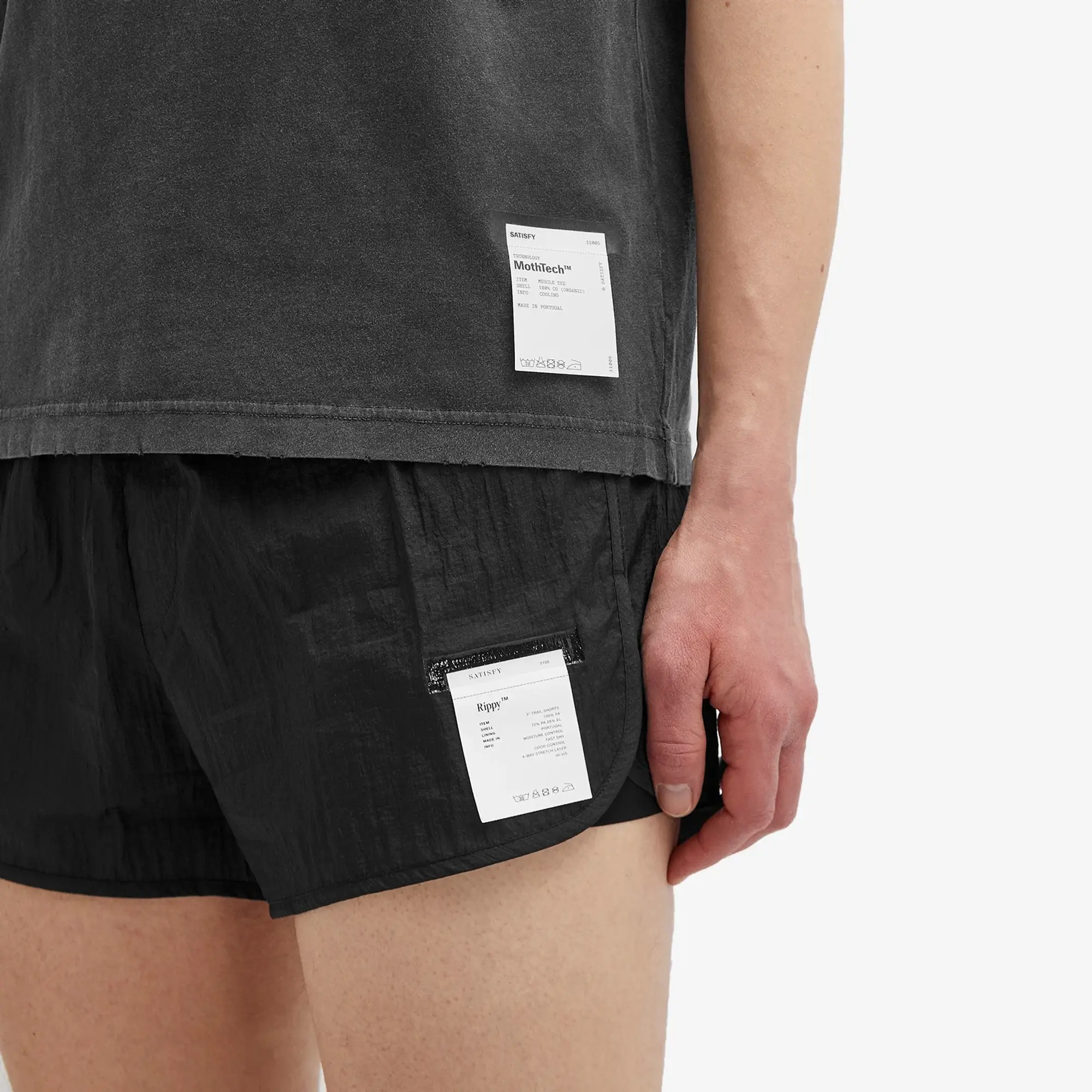 Quick Satisfy Men's Rippy 3 Trail Shorts Black