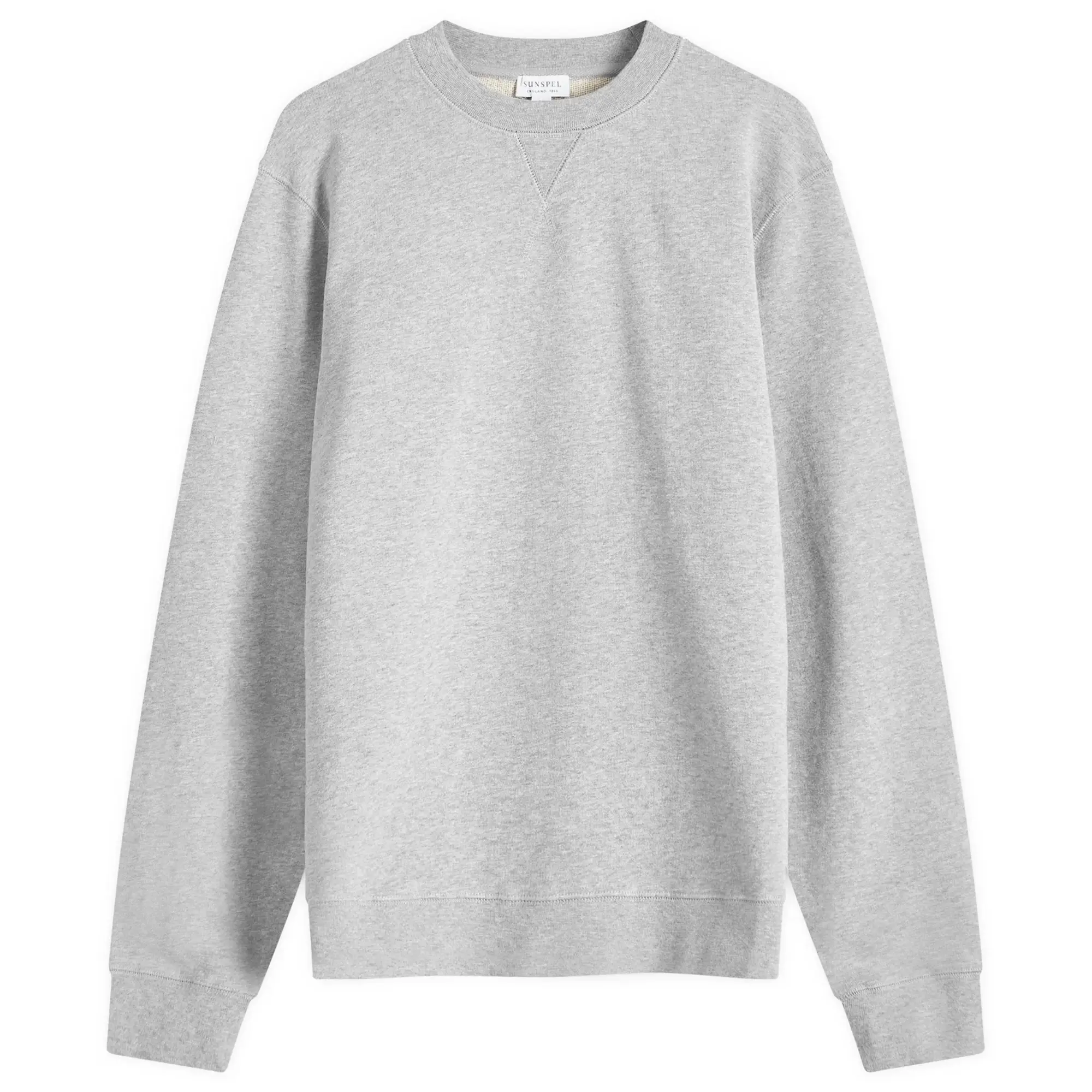 Asics Sunspel Men's Loopback Sweat Top Soft Grey Melange