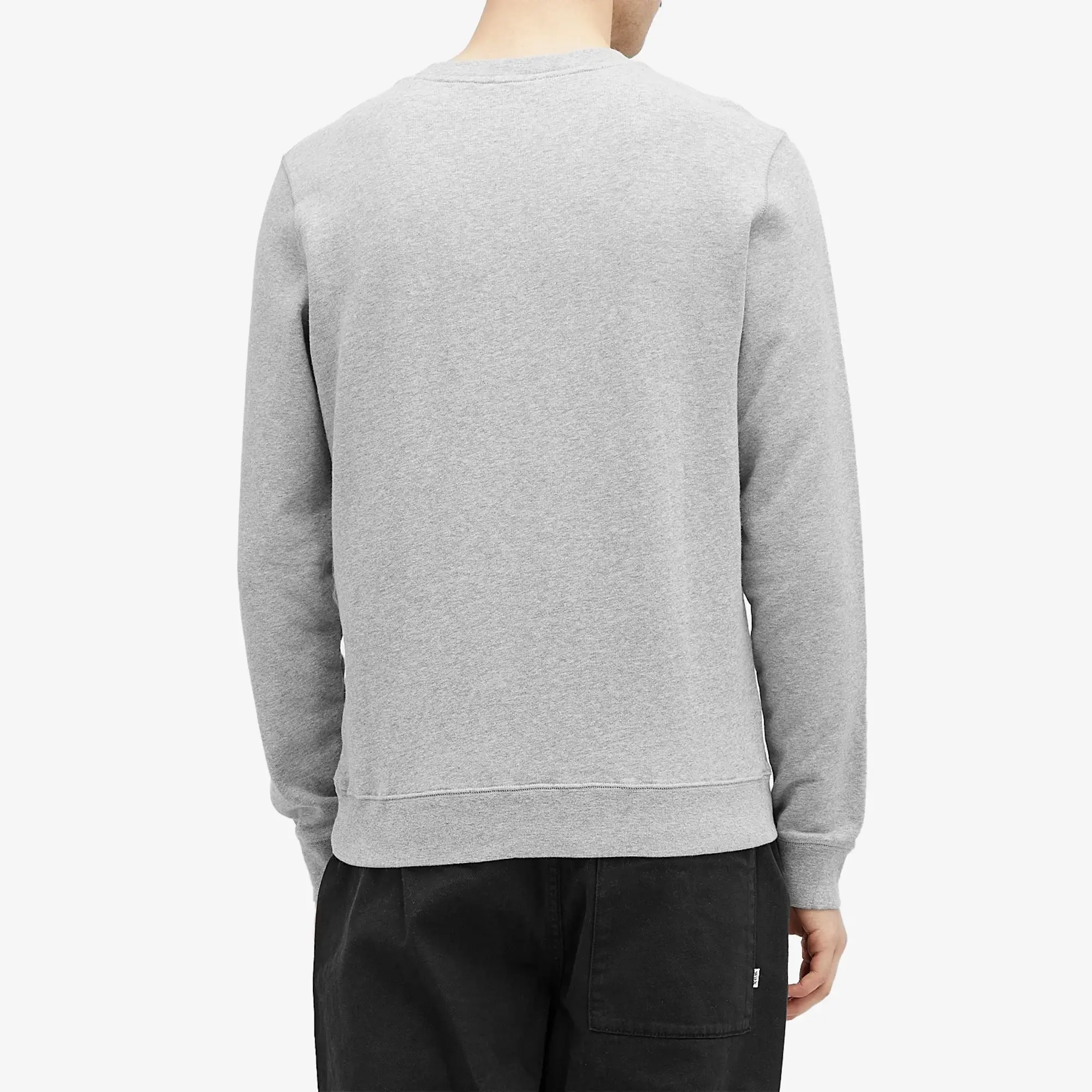 Asics Sunspel Men's Loopback Sweat Top Soft Grey Melange
