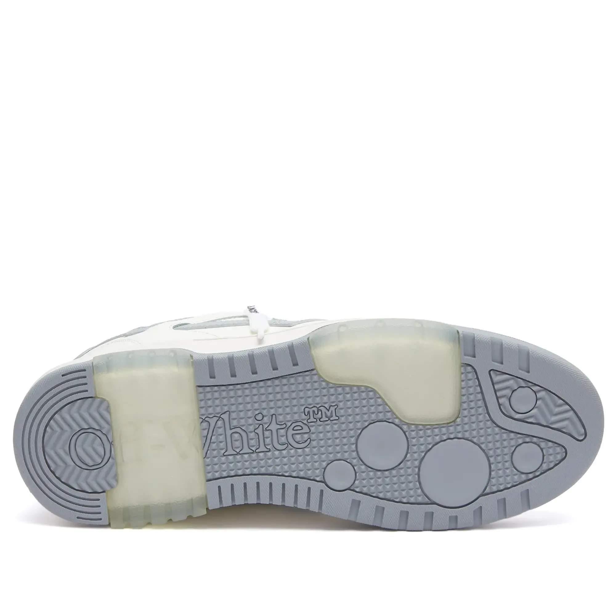 Off-White Men's Out Of Office Leather Sneaker White/Grey