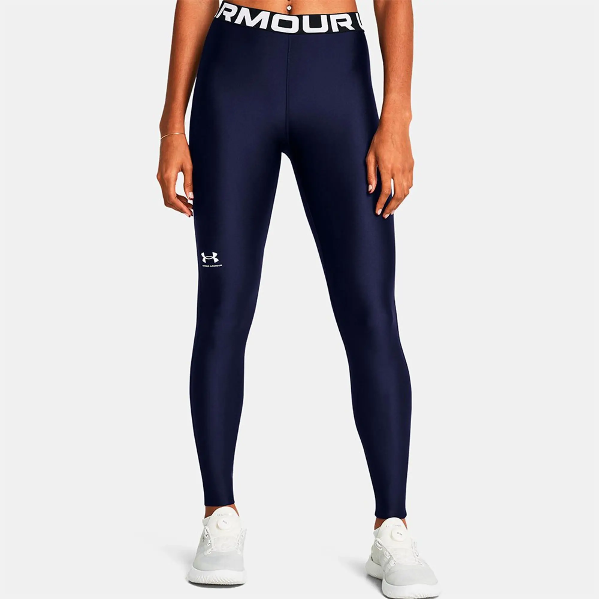 Under Armour Women's HeatGear® Leggings Midnight Navy / White XS