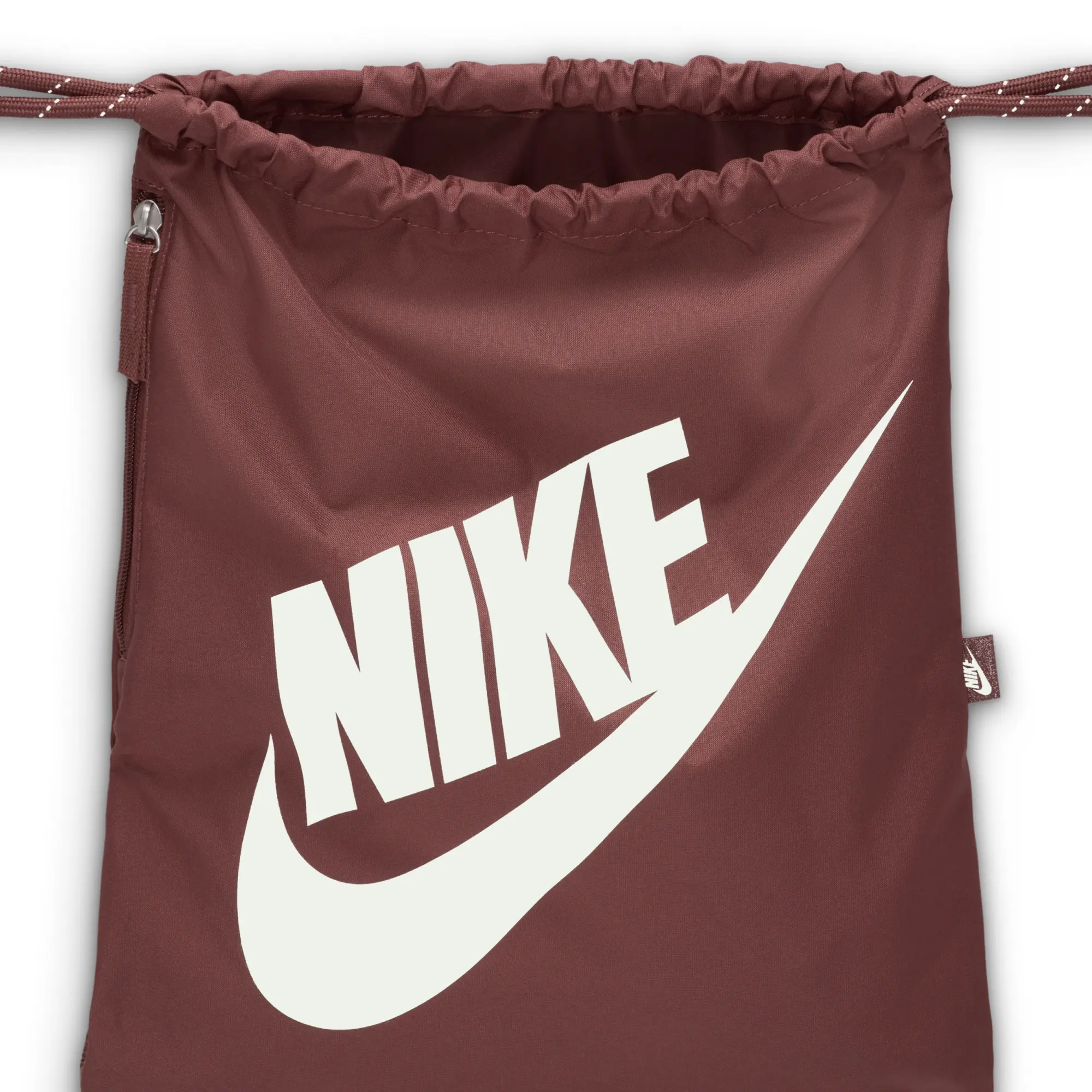 Nike Heritage Drawstring Bag (13L) - Brown - Recycled Polyester/65% Recycled Polyester Minimum