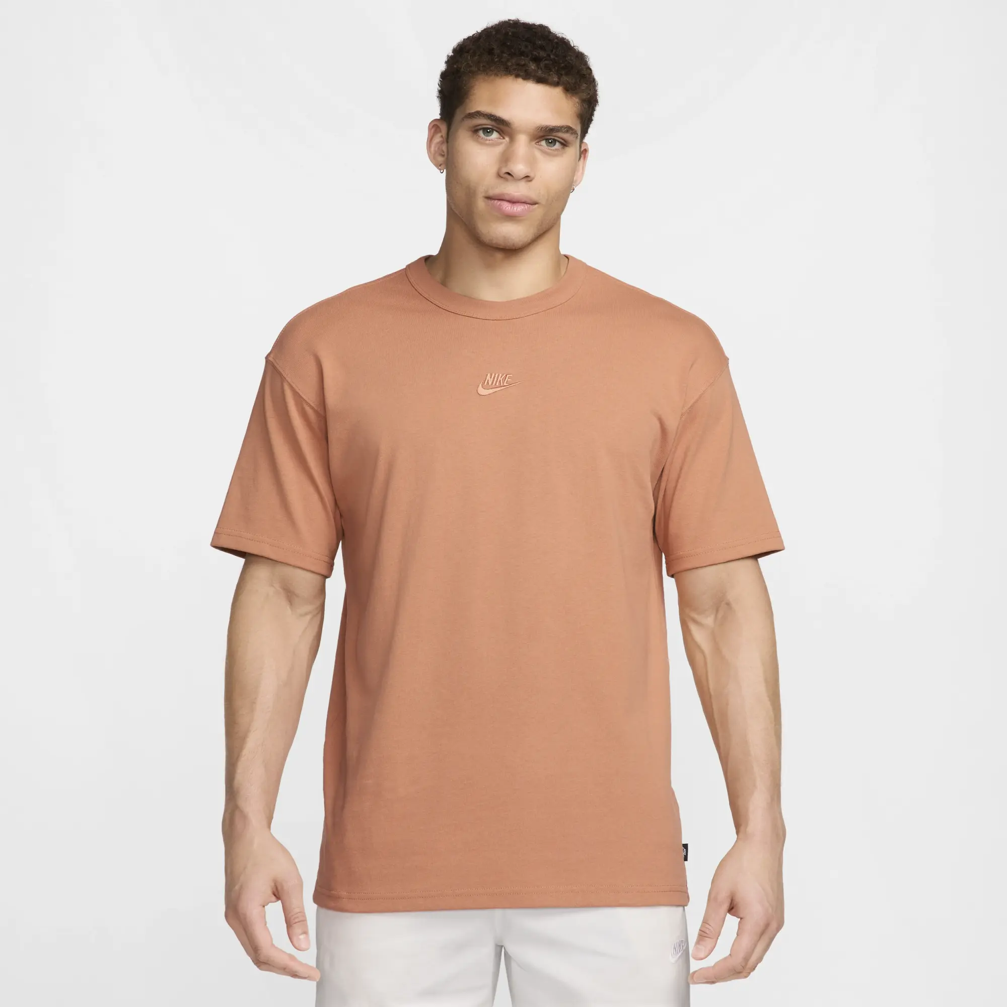 Nike Solo Swoosh T-Shirt - Brown, Brown