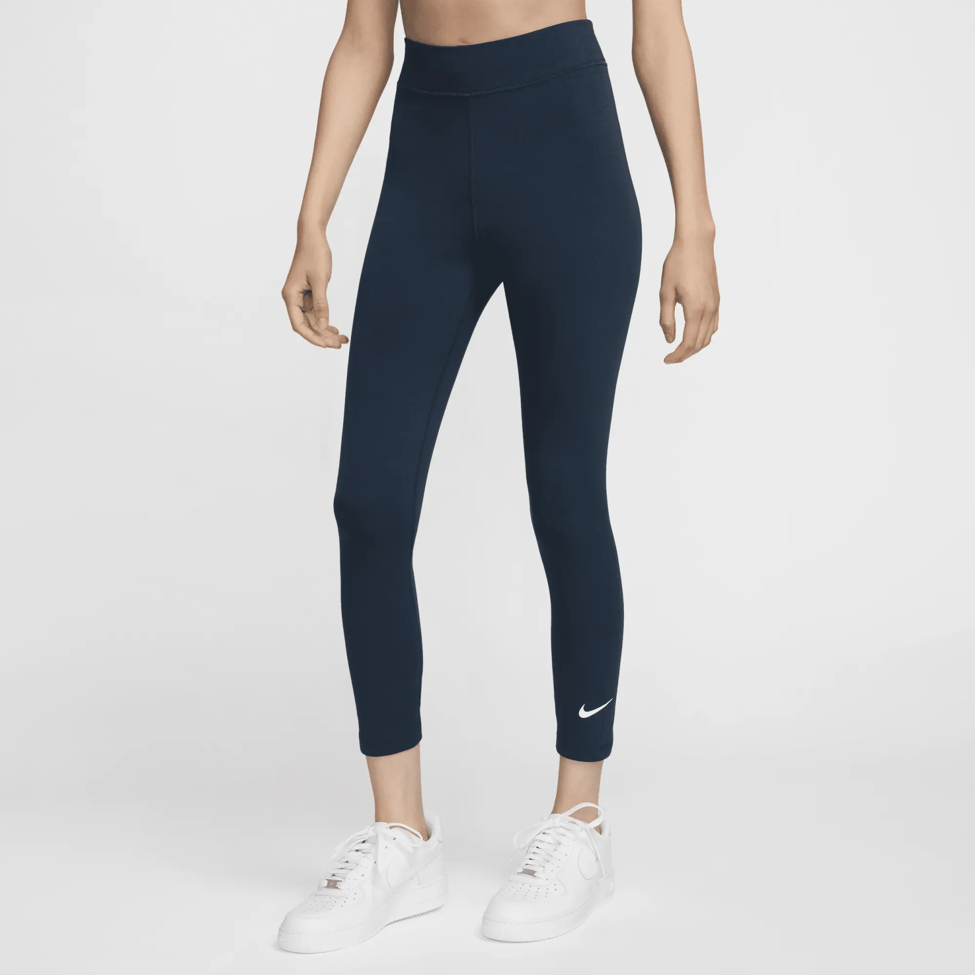 Nike Womens Dri-FIT Classic 7/8 Legging - Navy - Size M - Navy