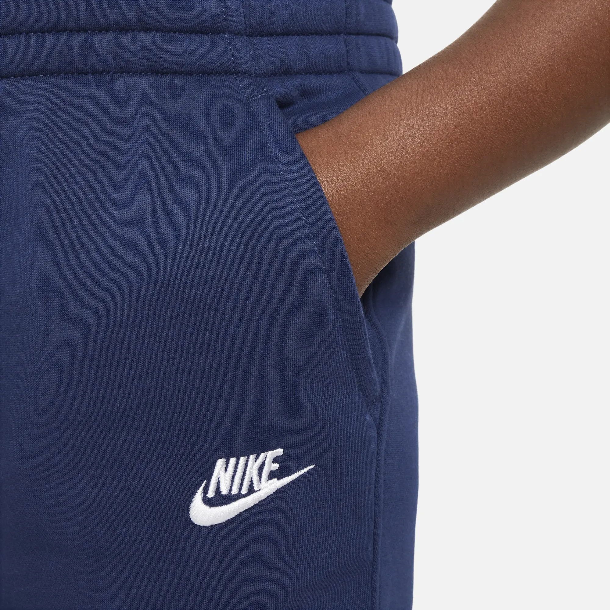 Nike Sportswear Club Fleece Older Kids' Joggers (Extended Size) - Blue - Cotton/Polyester