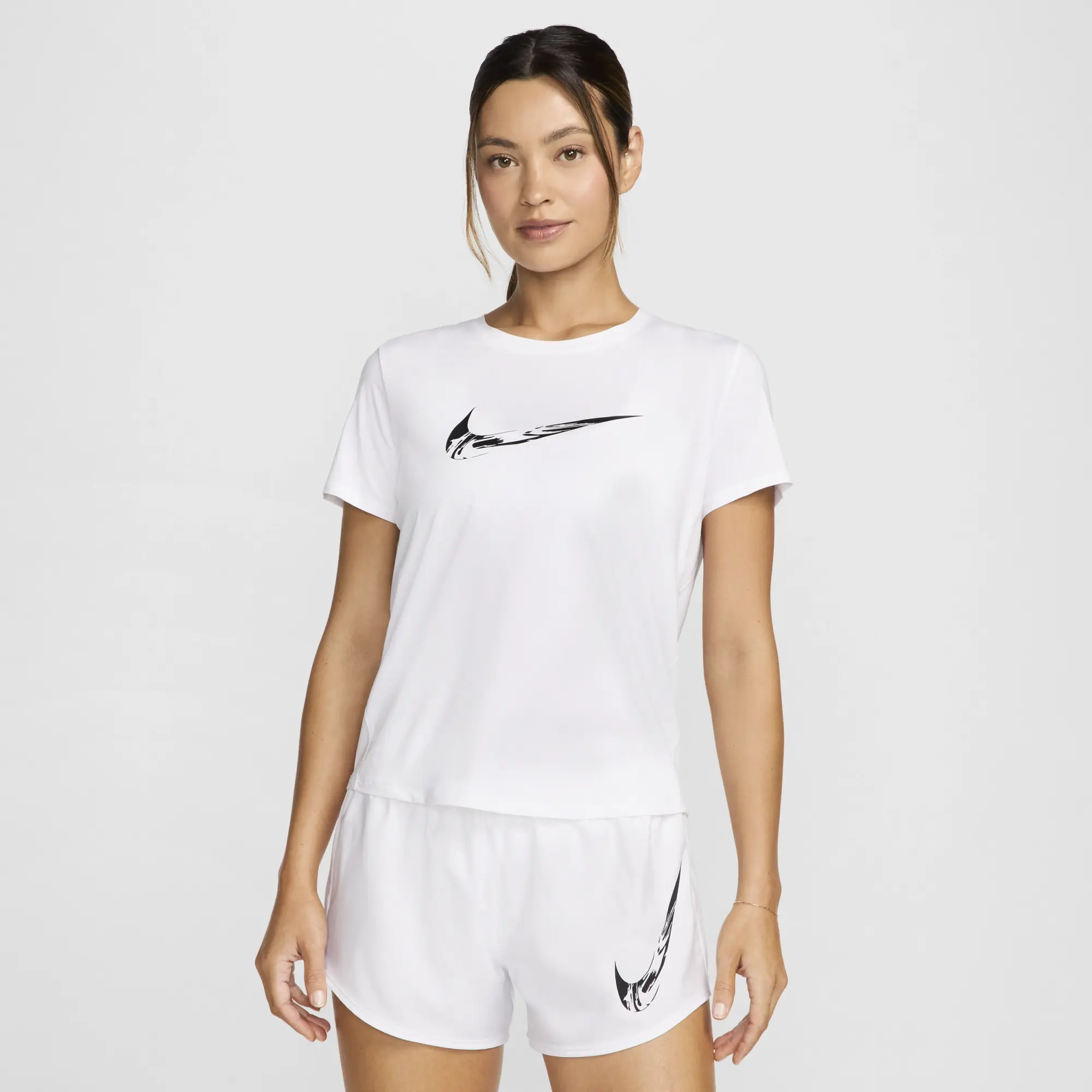 Nike Dri-Fit One Swoosh Running Shirt Women - White