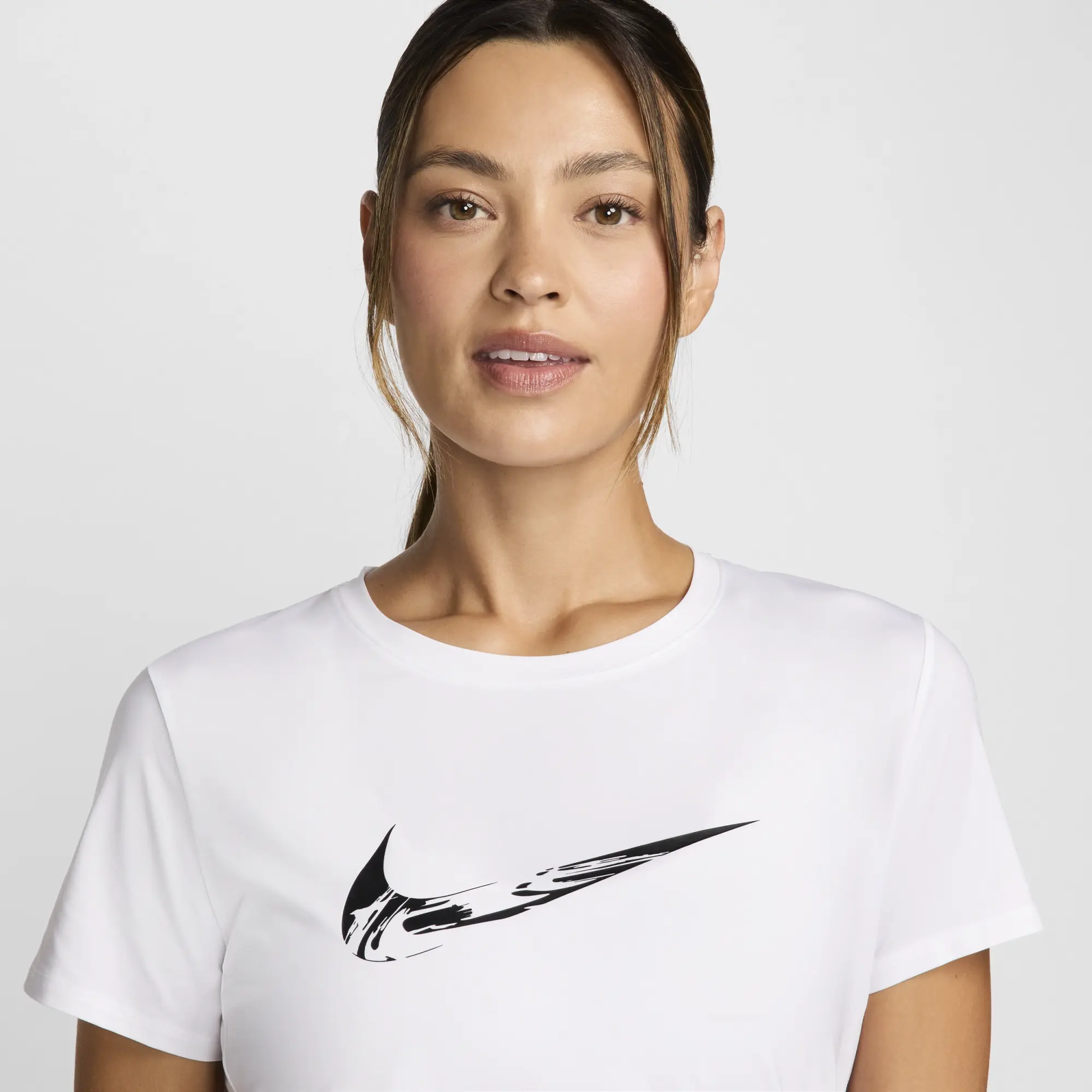 Nike Dri-Fit One Swoosh Running Shirt Women - White