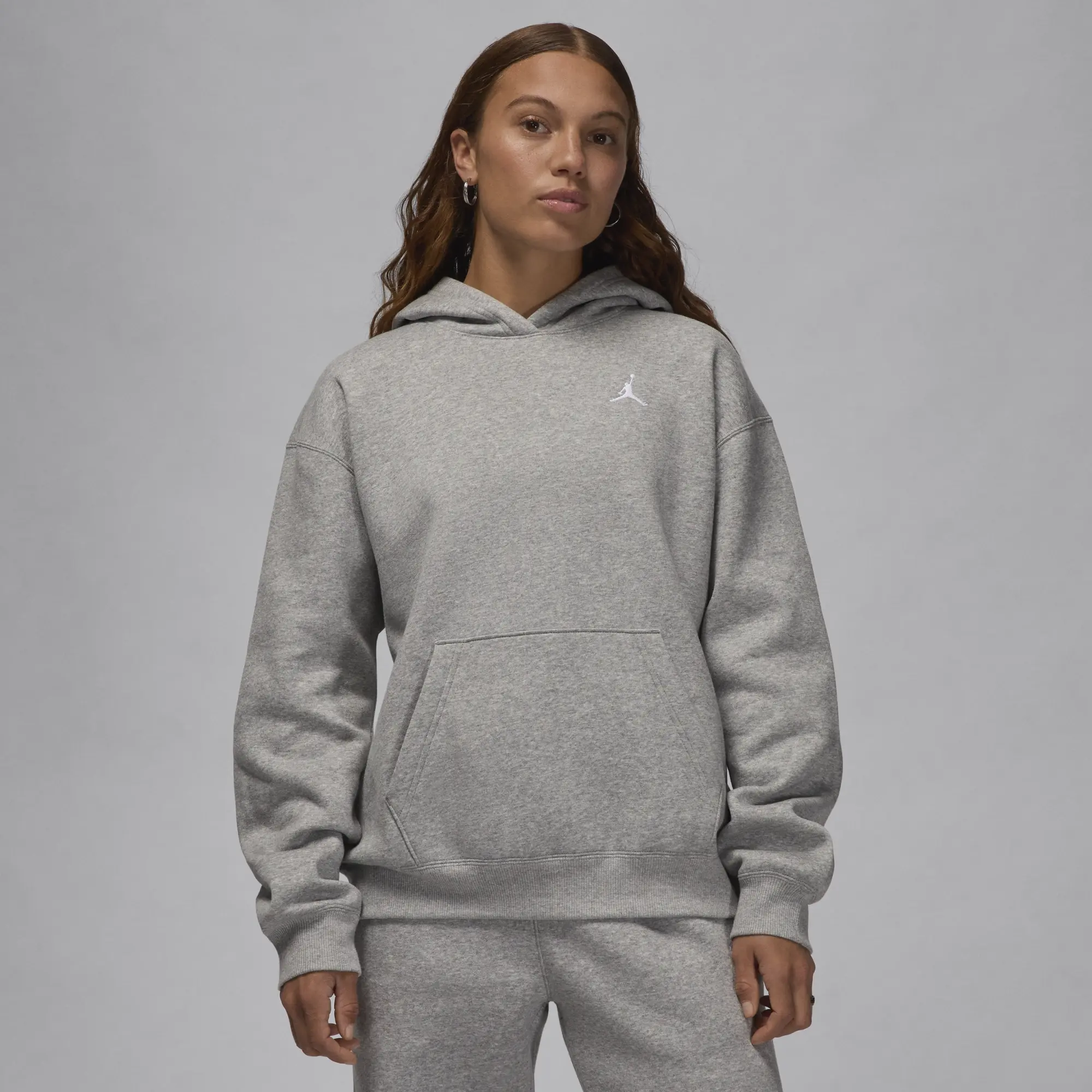Nike Jordan Jordan Brooklyn Women Hoodies - Grey