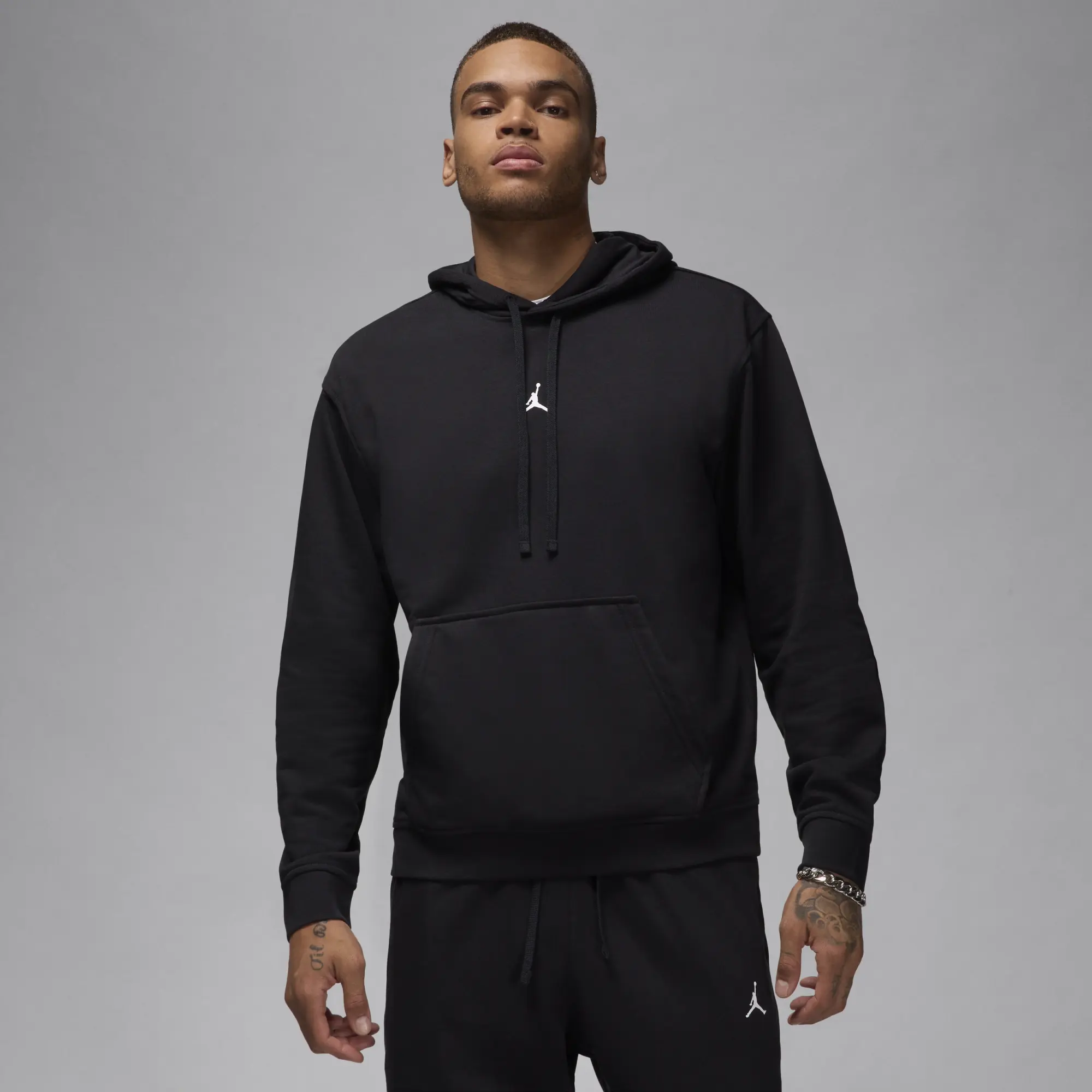 Nike Jordan Sport Crossover Men's Dri-FIT Pullover Hoodie - Black - Cotton/Polyester