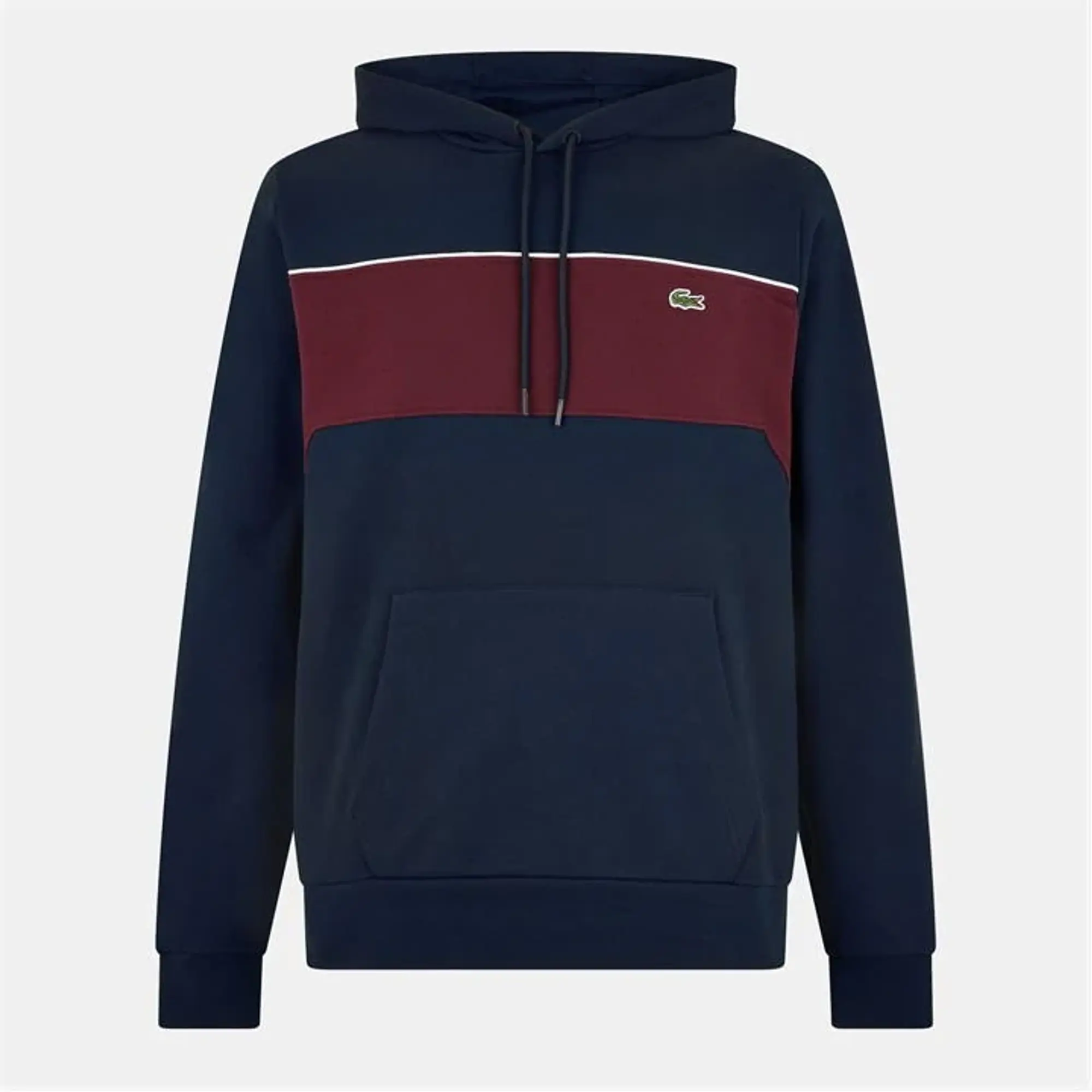 Lacoste Color-Block Hoodie - Navy Blue / Bordeaux