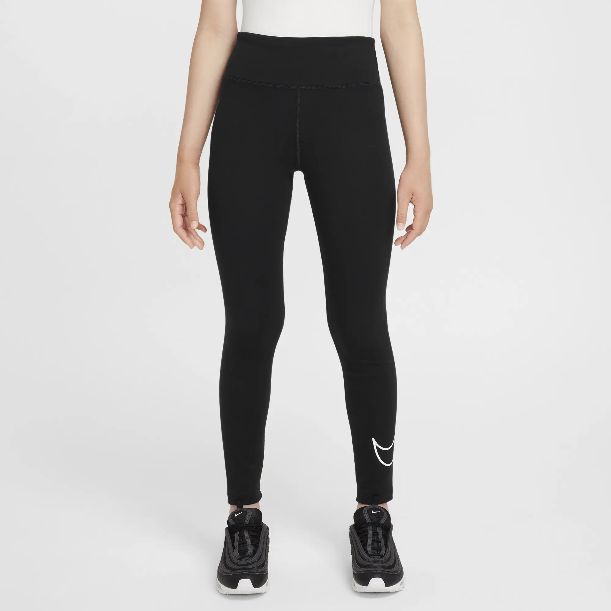 Nike Older Kids Classic Leggings in Black/White