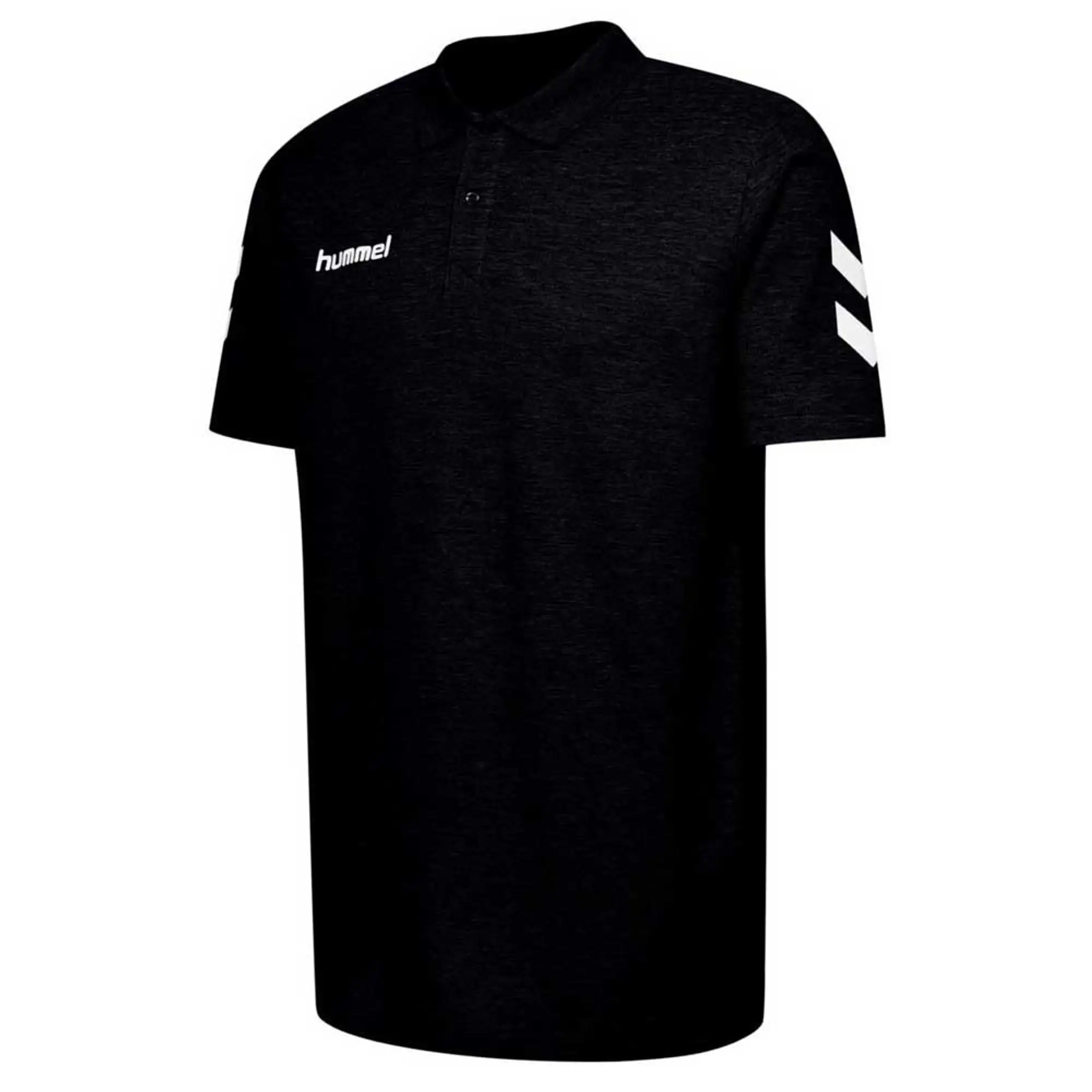Hummel Go Cotton Short Sleeve Polo  - Black