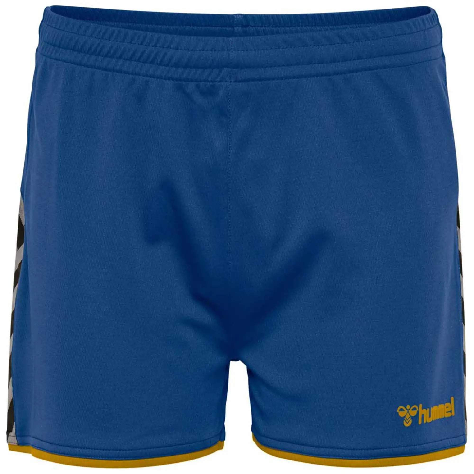 Hummel Sports Shorts With Drawstring Waist - ['Blue', 'Yellow']