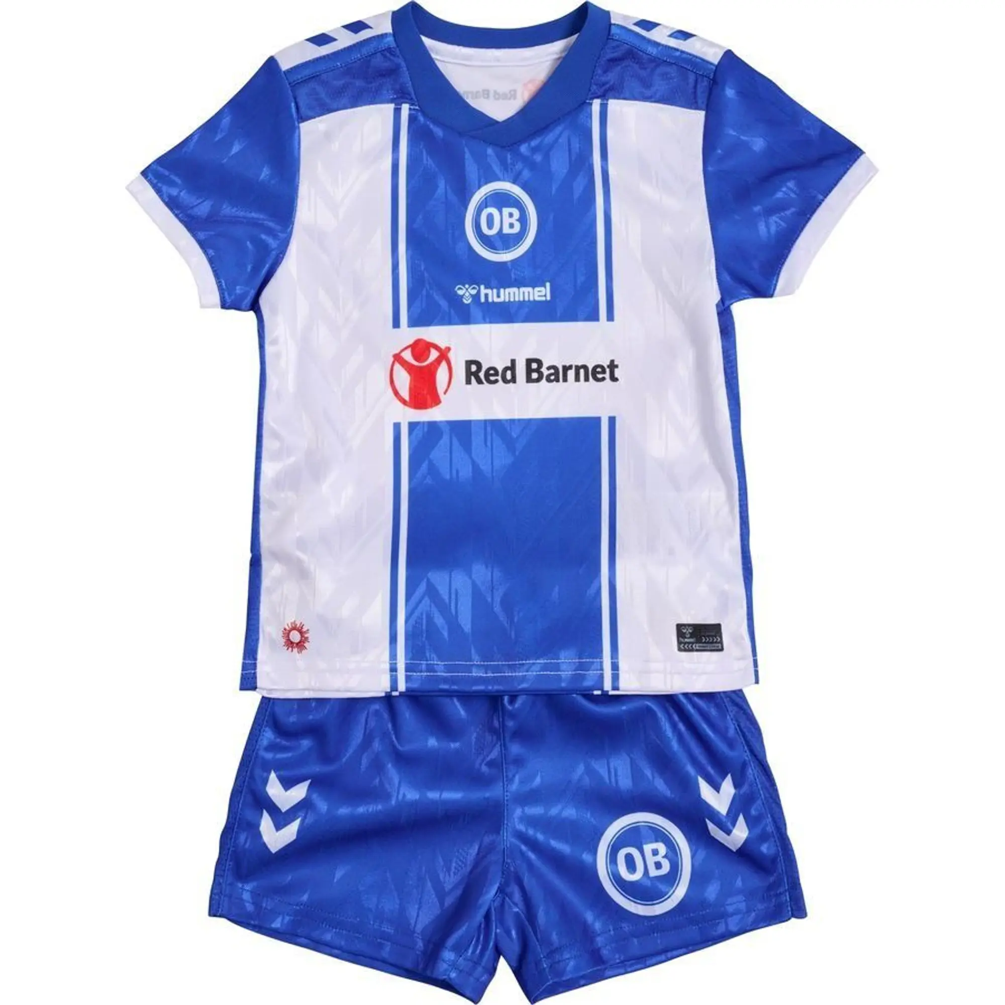 Hummel Odense Boldklub Home Shirt 2024/25 Mini-Kit Kids - ['White', 'Blue']
