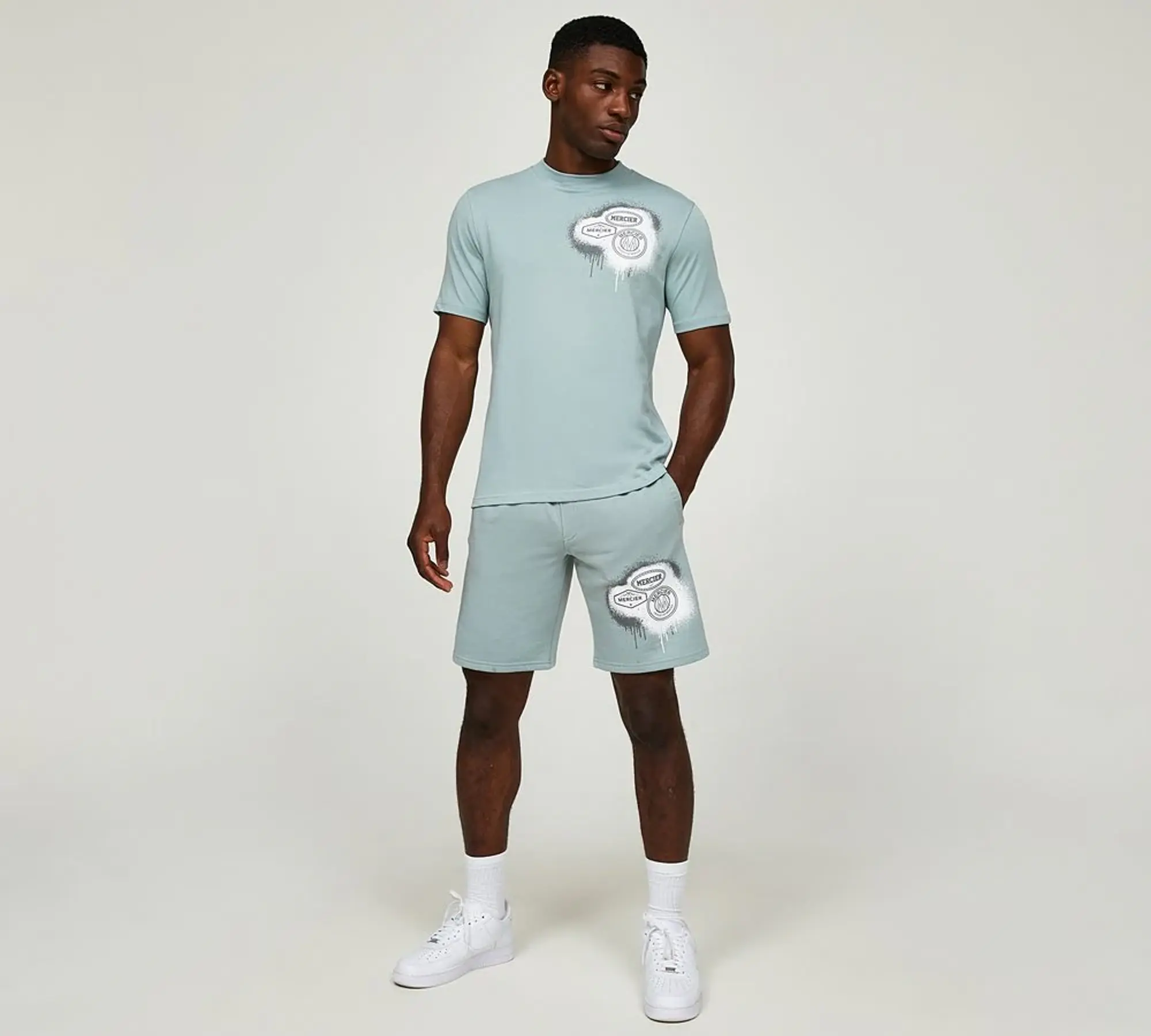 Mercier Spray Fleece Short - Green - Size S - Green