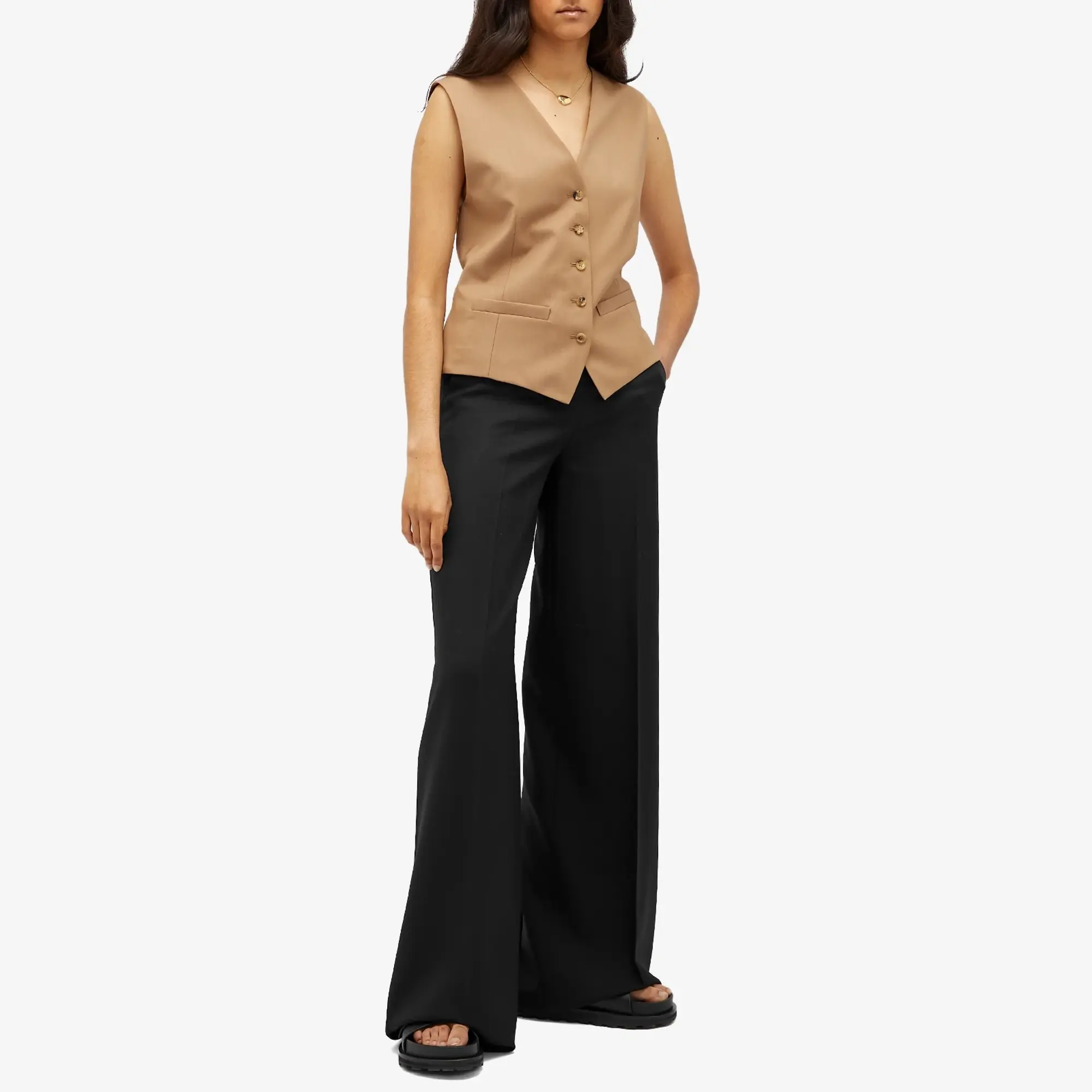 Max Mara Women's Wide Leg Trousers Black