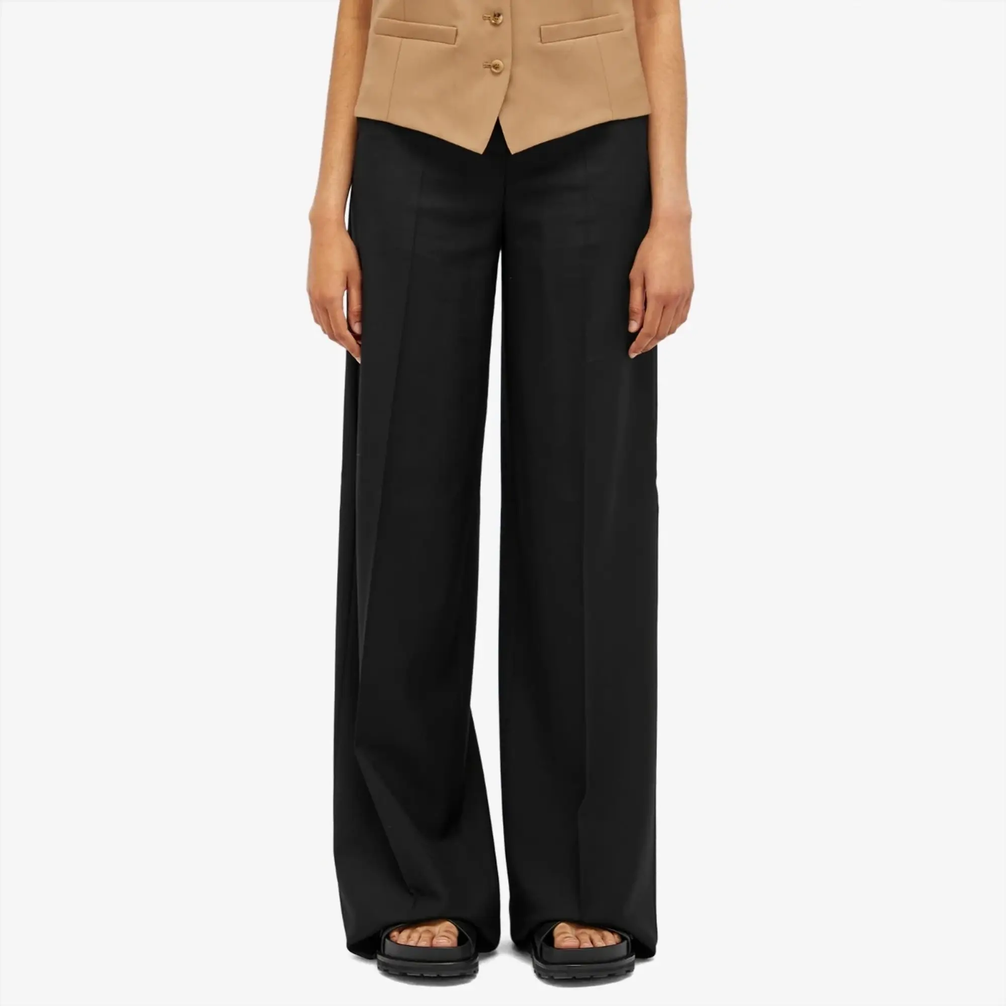Max Mara Women's Wide Leg Trousers Black