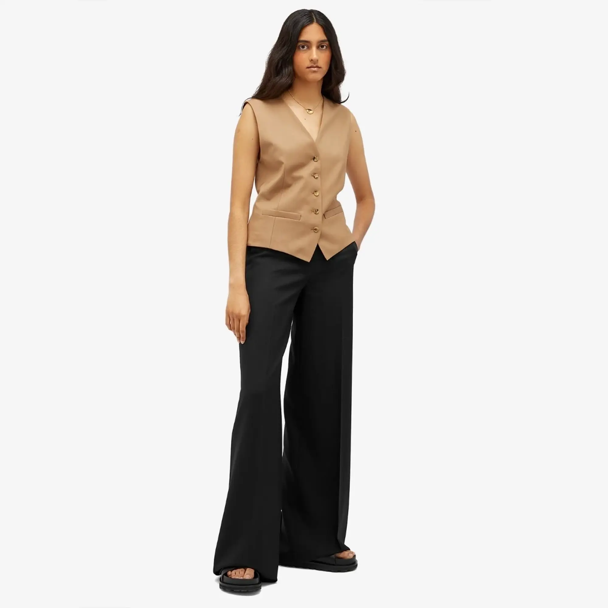 Max Mara Women's Wide Leg Trousers Black