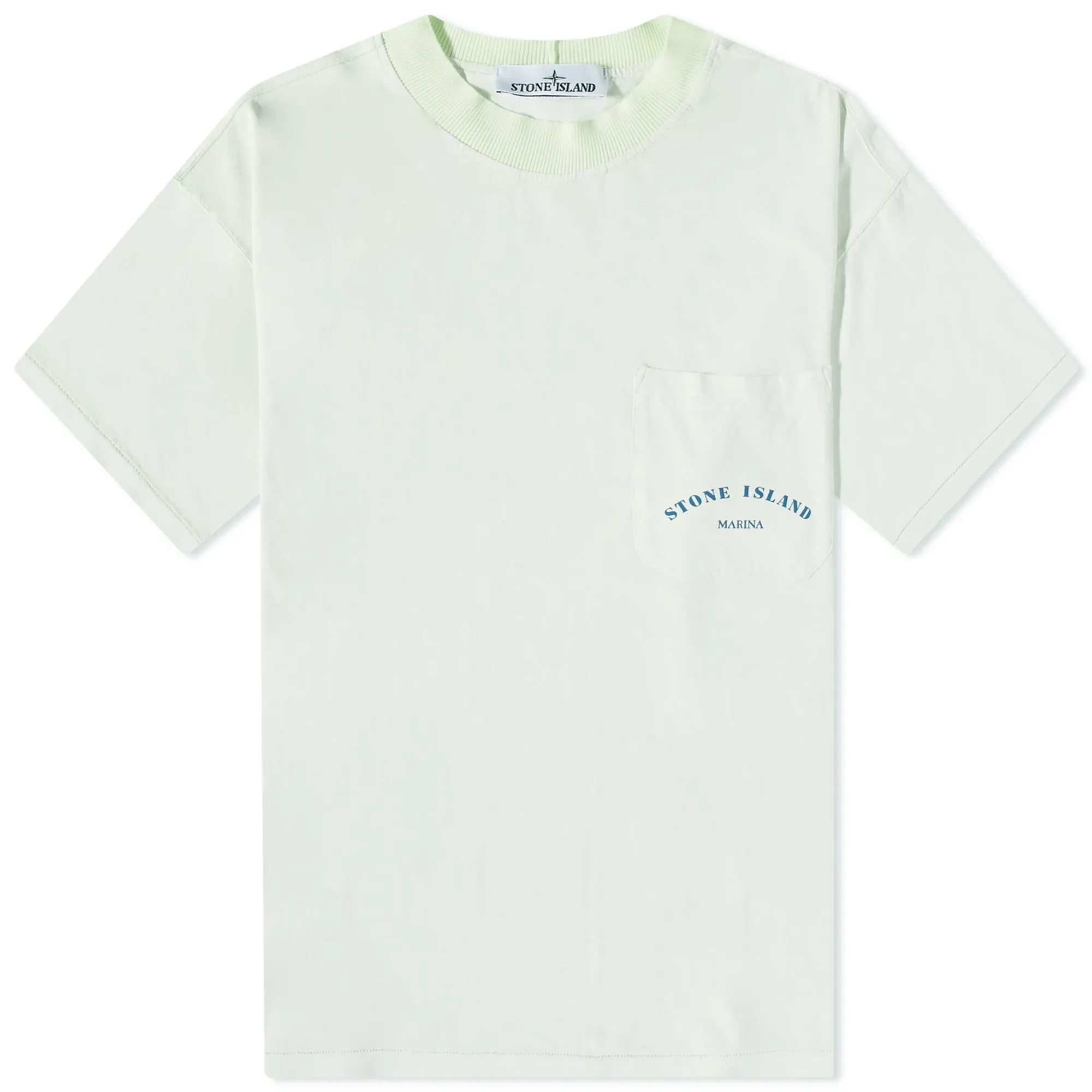 Stone Island Men's Marina Chalk Plating T-Shirt Light Green