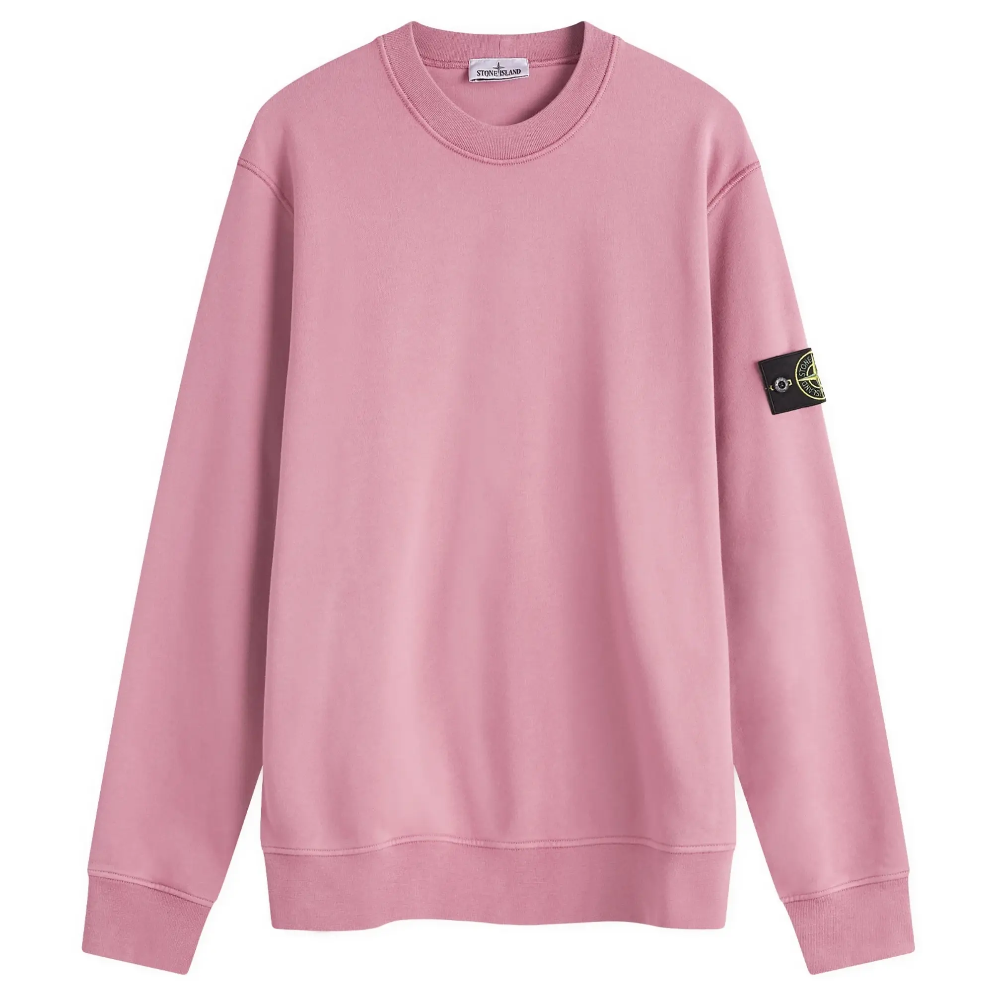 Stone Island Men s Garment Dyed Crew Sweatshirt Rose Quartz 811563051 V0086 FOOTY.COM