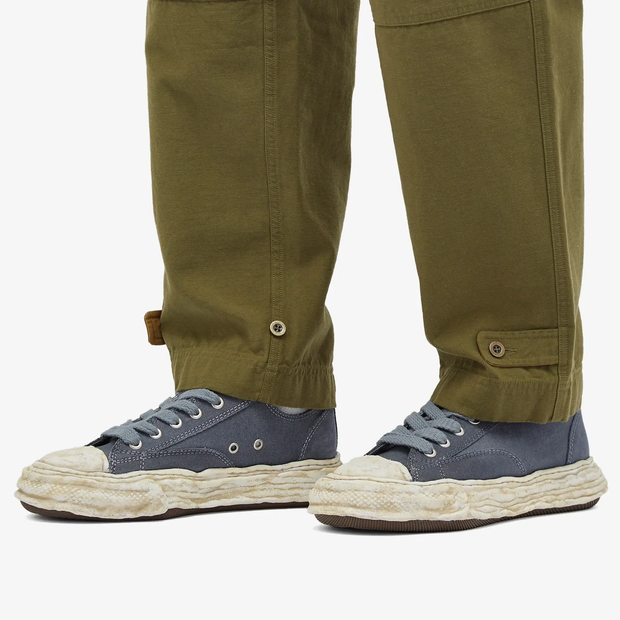 Maison MIHARA YASUHIRO Men's Peterson Original Sole Low Dyed Canva Black