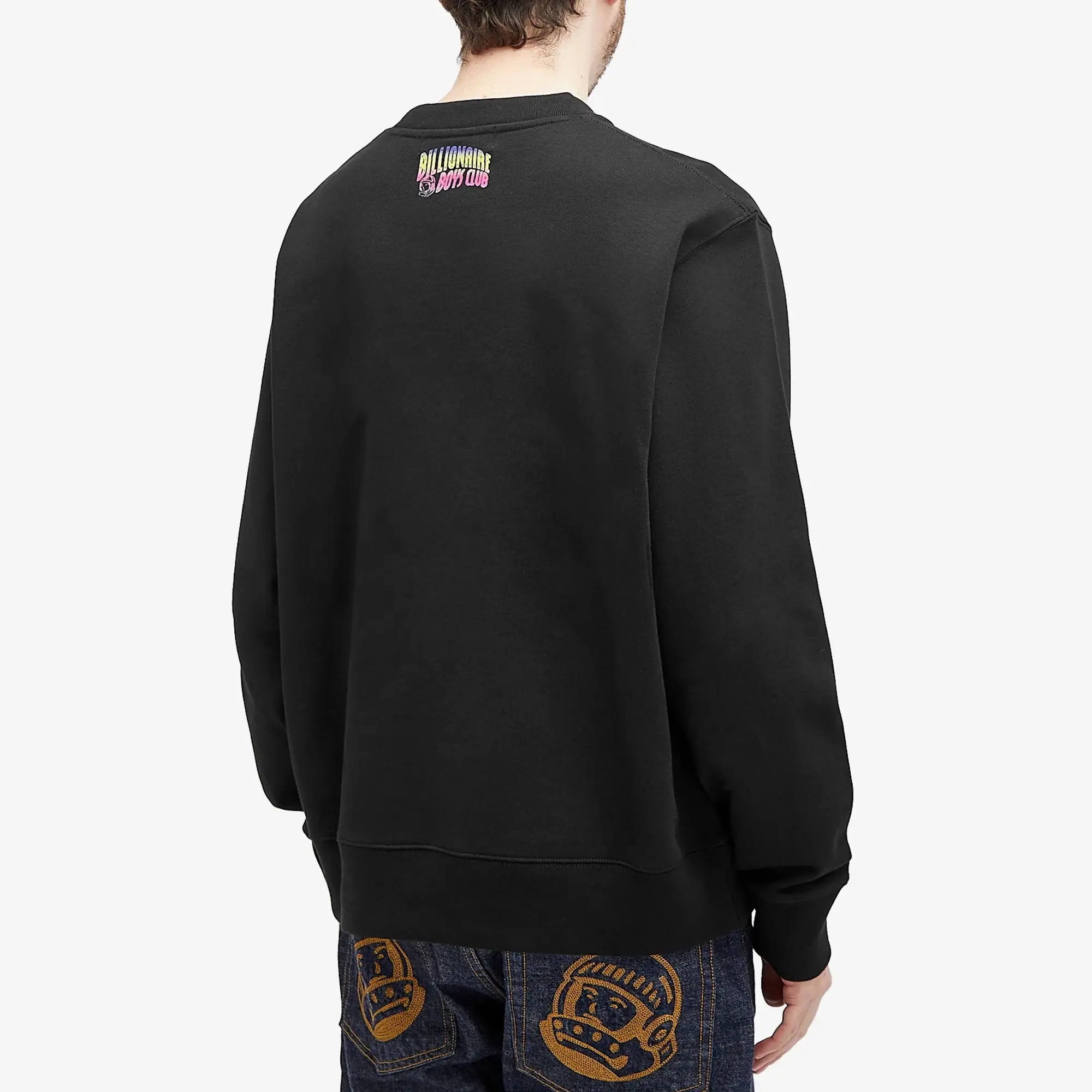 Billionaire Boys Club Men's Standing Astro Crewneck Sweatshirt Black