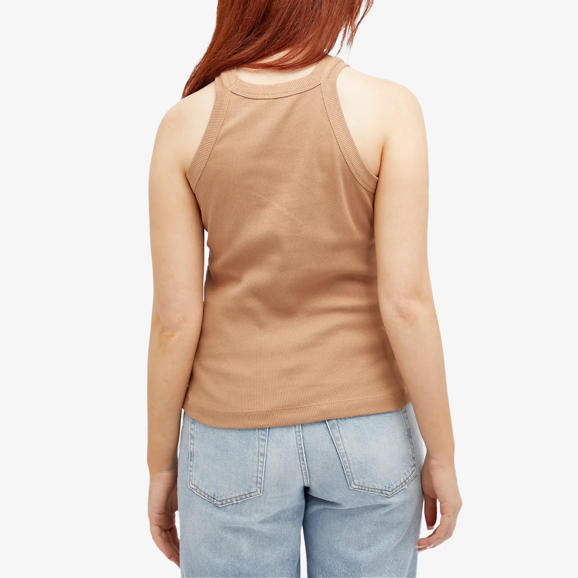 Asics Closed Women's Racer Tank Top Brown