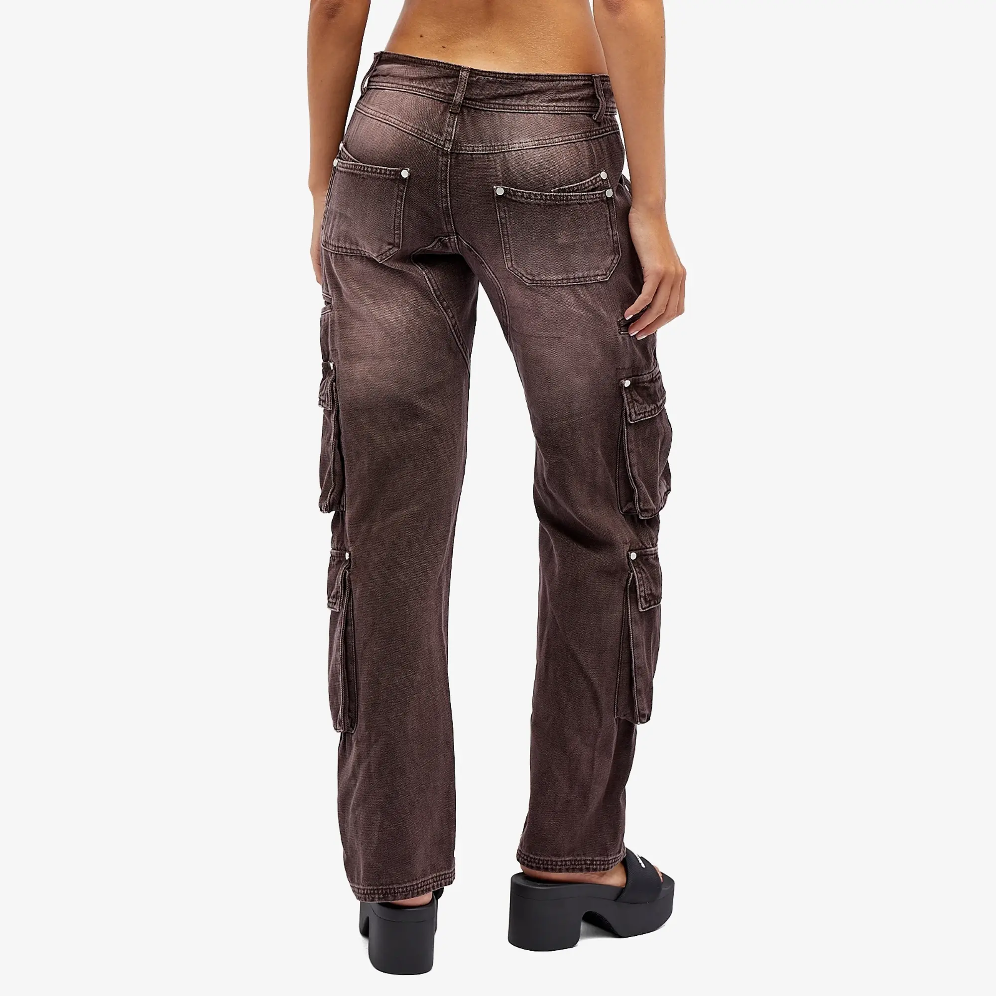 Danielle Guizio Women's Hayes Cargo Pants Café