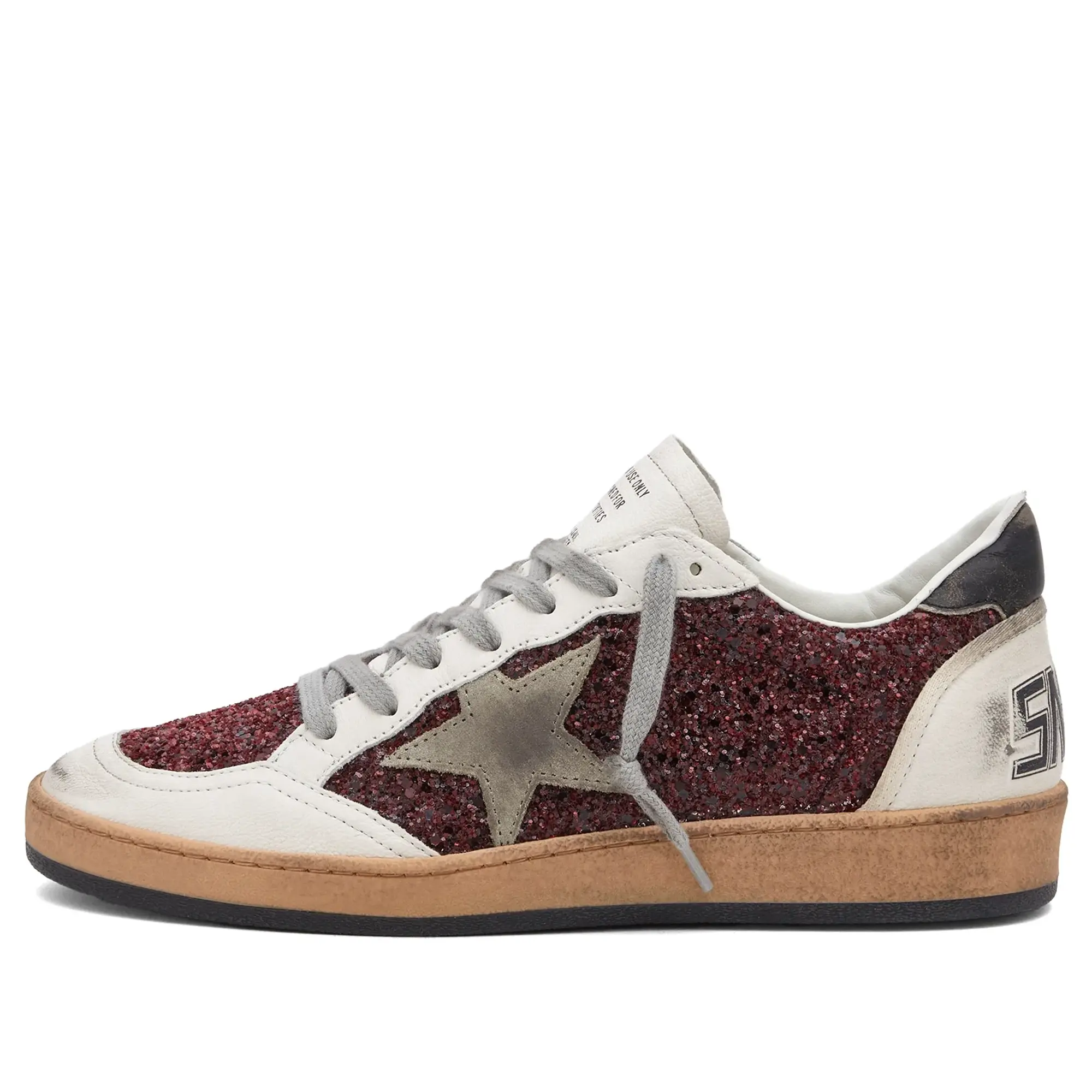 Golden Goose Women's Ballstar Sneaker Bordeaux/White